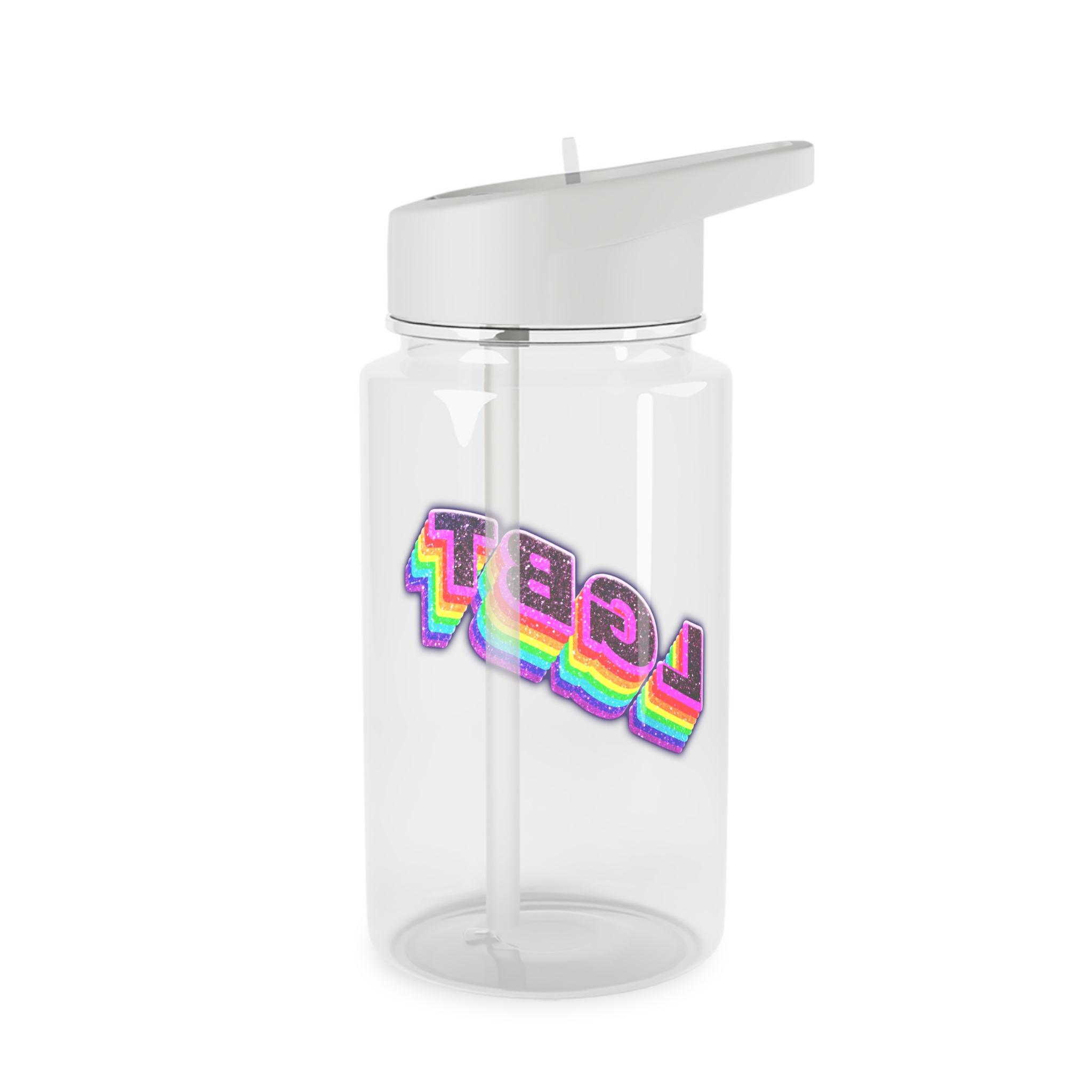 Png Word Lgbt Rainbow Typography Tritan Water Bottle - Image 2