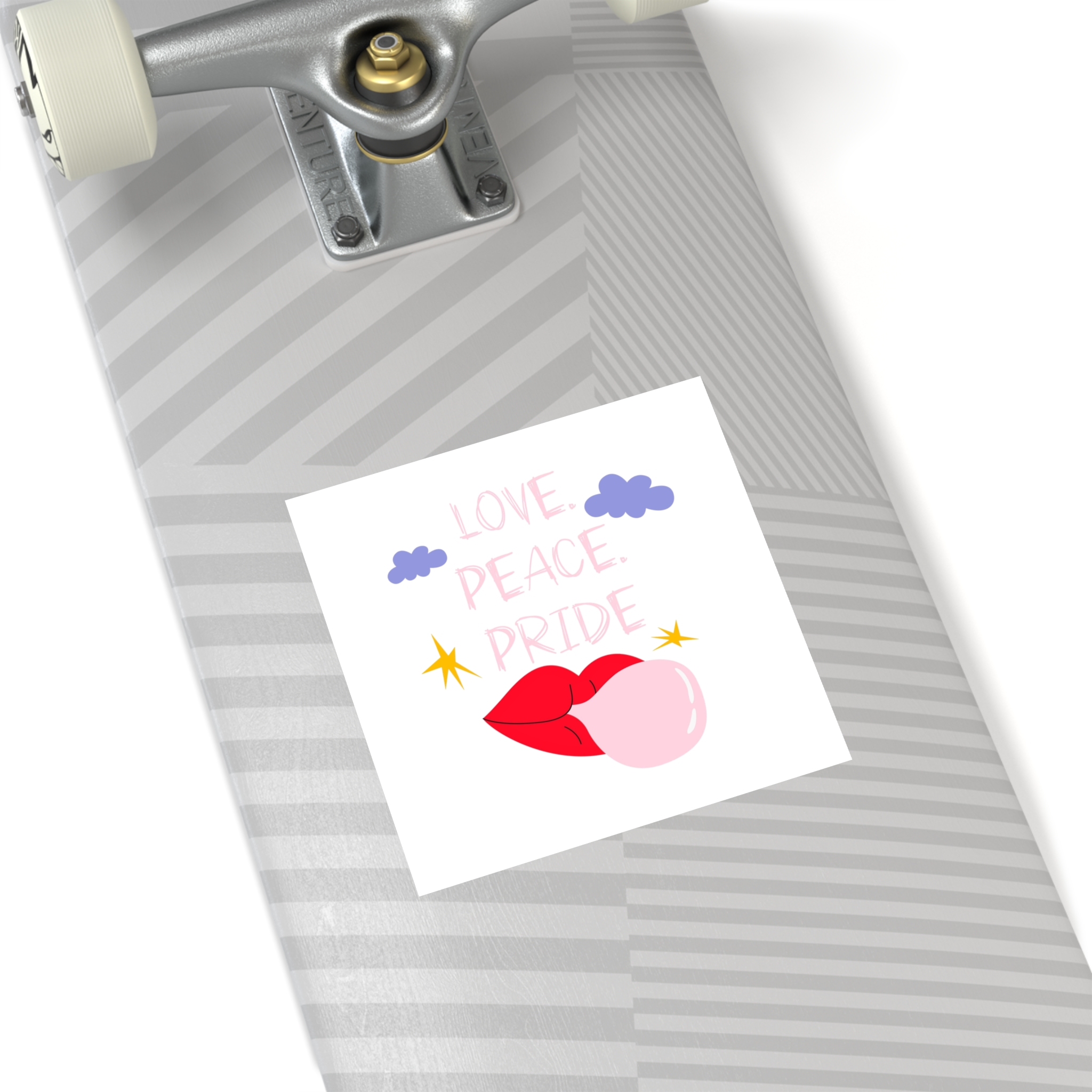 Pride Month Cartoon Funky Card Lgbt Festive Groovy Retro Poster Tolerance Freedom Laminate Stickers Square - Image 36