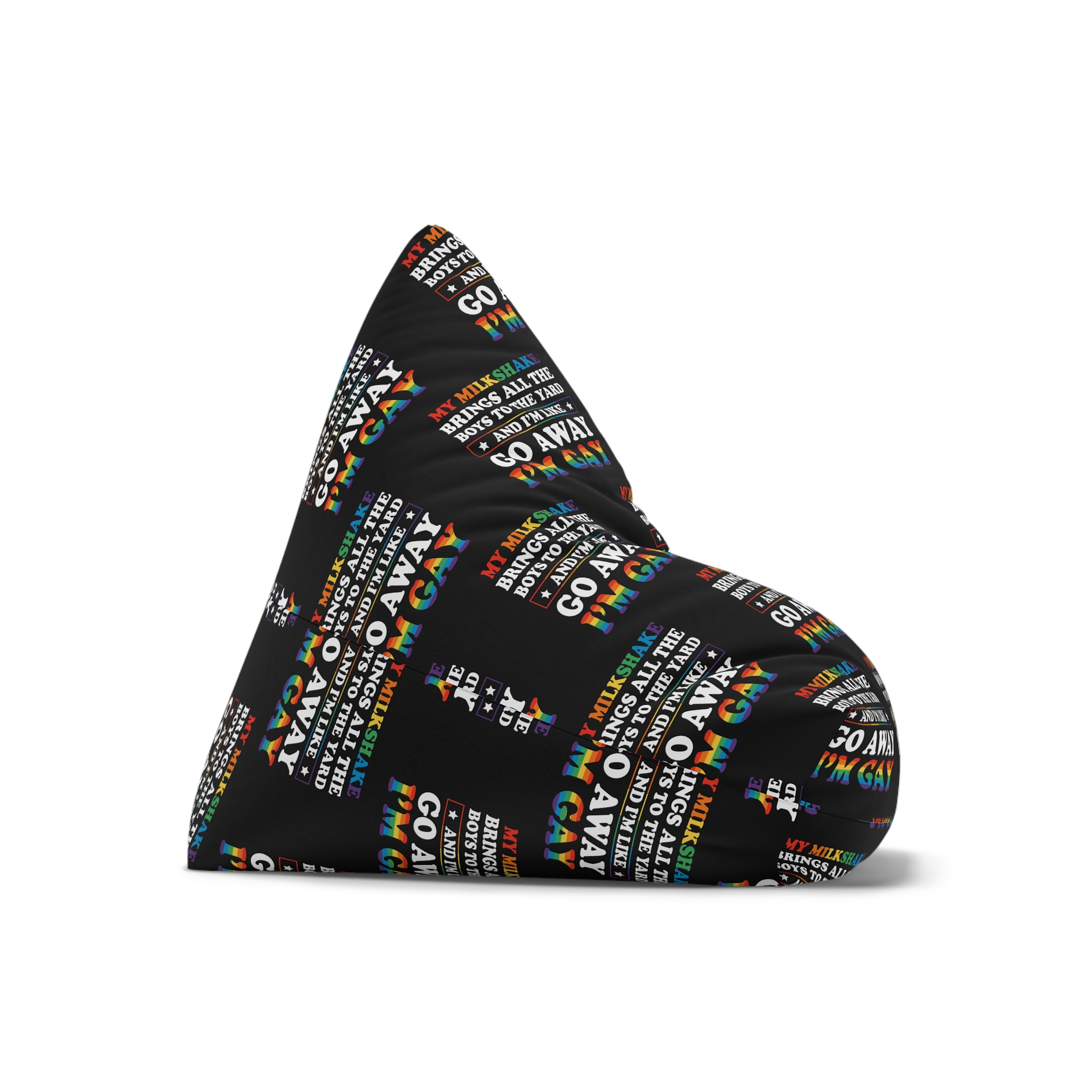 Pride Gay Lgbt Rainbow Tshirt Design Bean Bag Chair Cover - Image 7