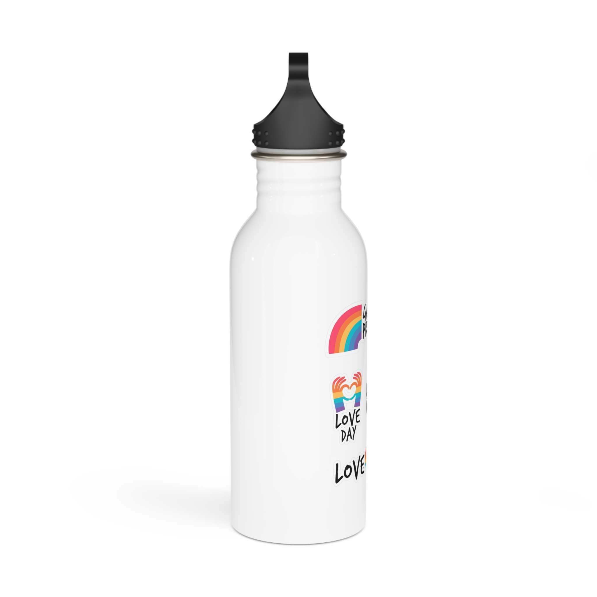 Pride Day Label Pack Theme Stainless Steel Water Bottle - Image 2