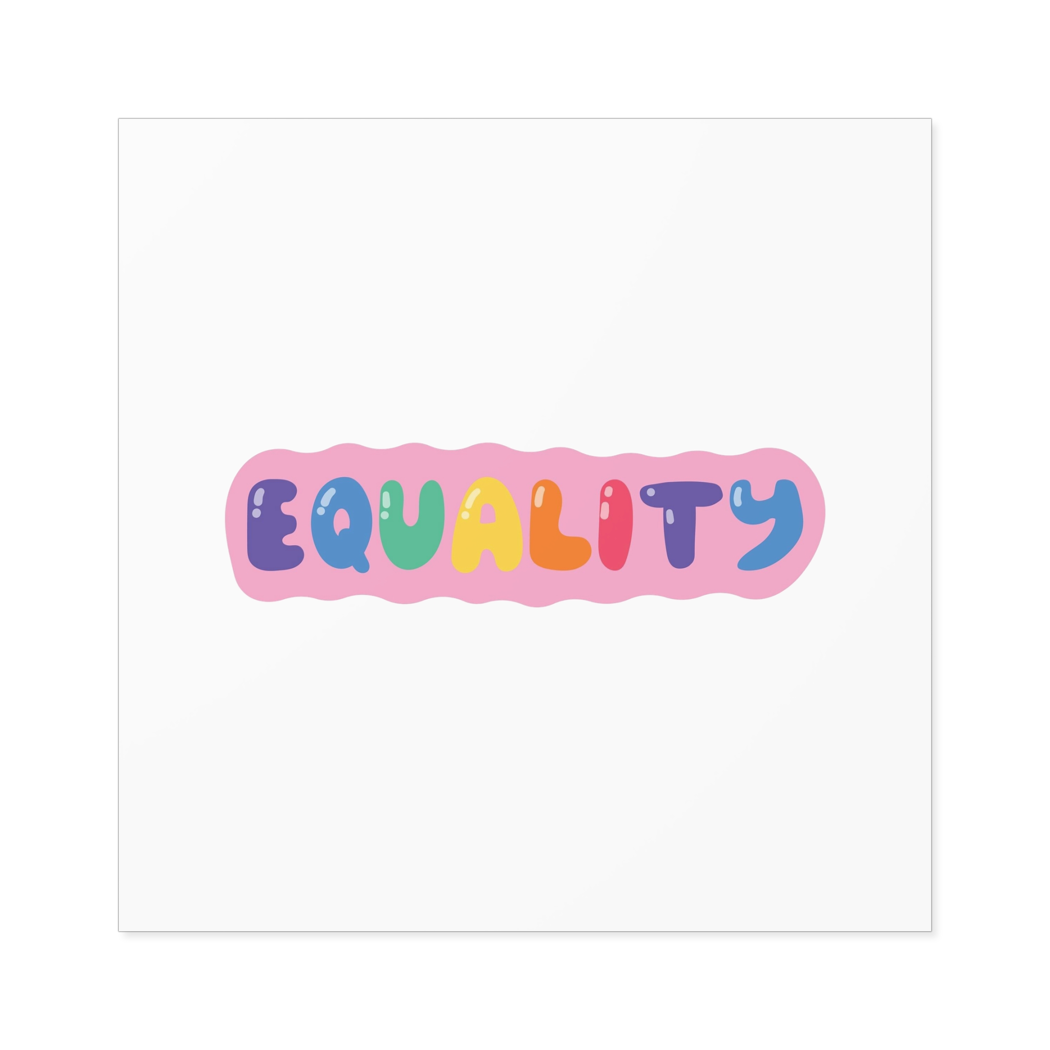 Lgbt Sticker Pack White Background Lgbtq Set Symbol Lgbt Pride Community Rainbow Elements Vector Hand Draw Illustration Hand Drawn Lettering(1) Laminate Stickers Square - Image 49