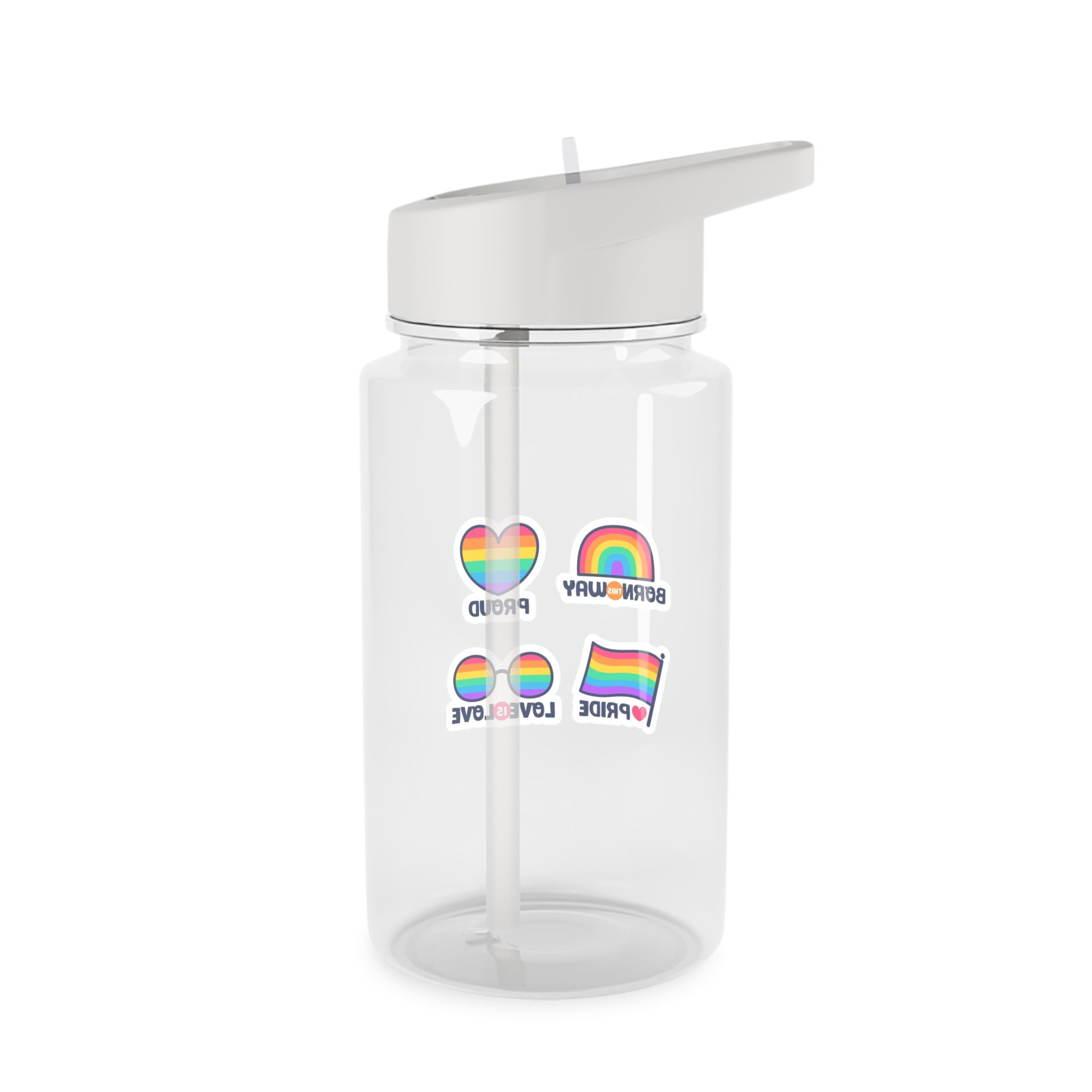 Pride Day Lables Collection Tritan Water Bottle - Image 2