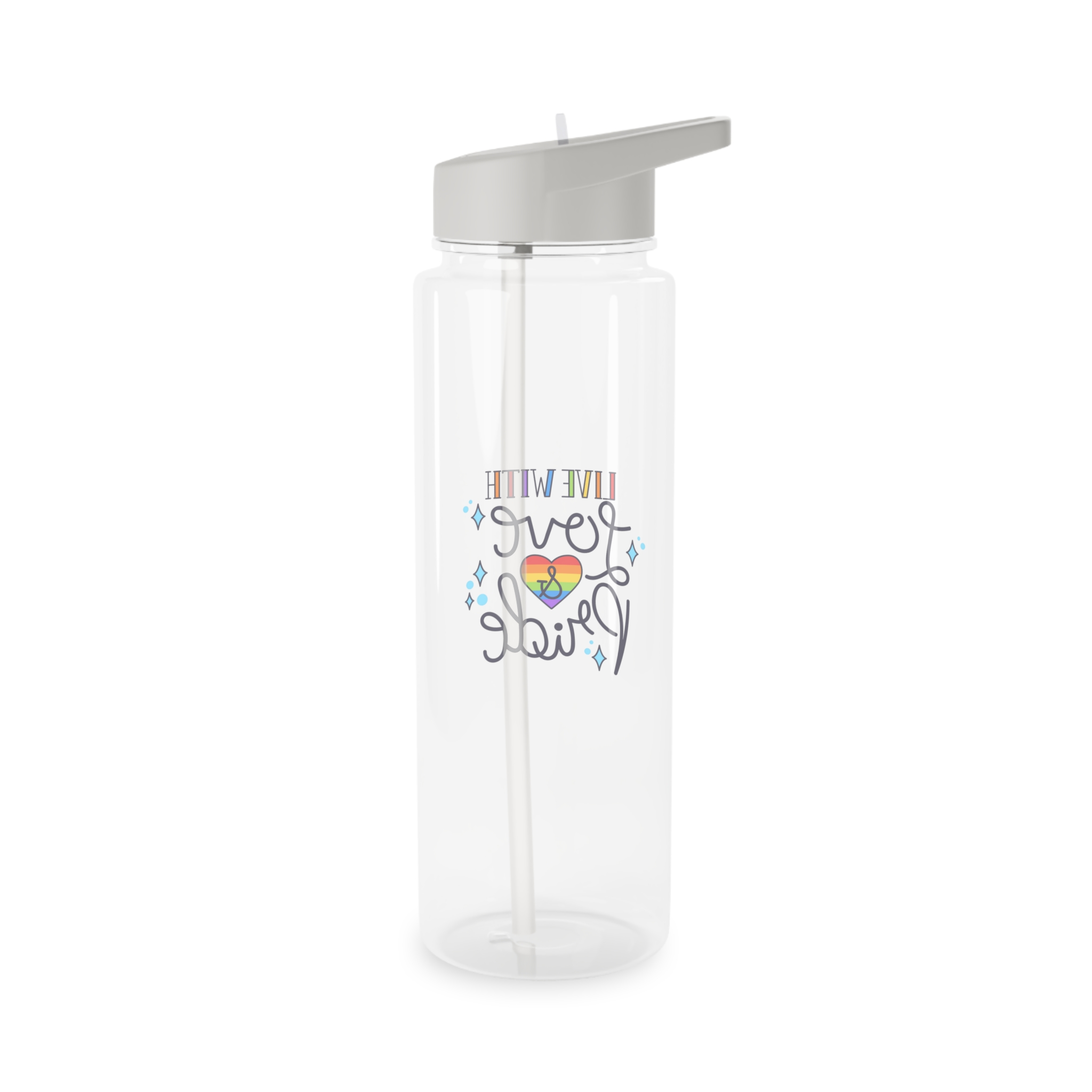 Pride Day Lettering Concept Tritan Water Bottle - Image 6
