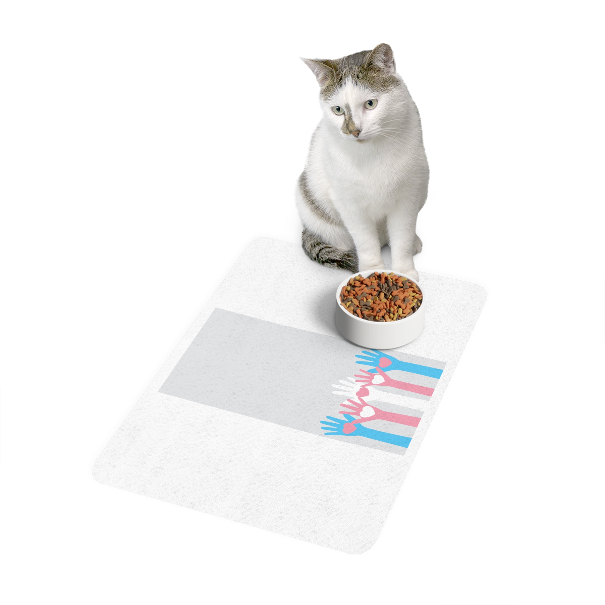 Lesbian Pride Design FE58DC Pet Food Mat 12x18 - Image 3