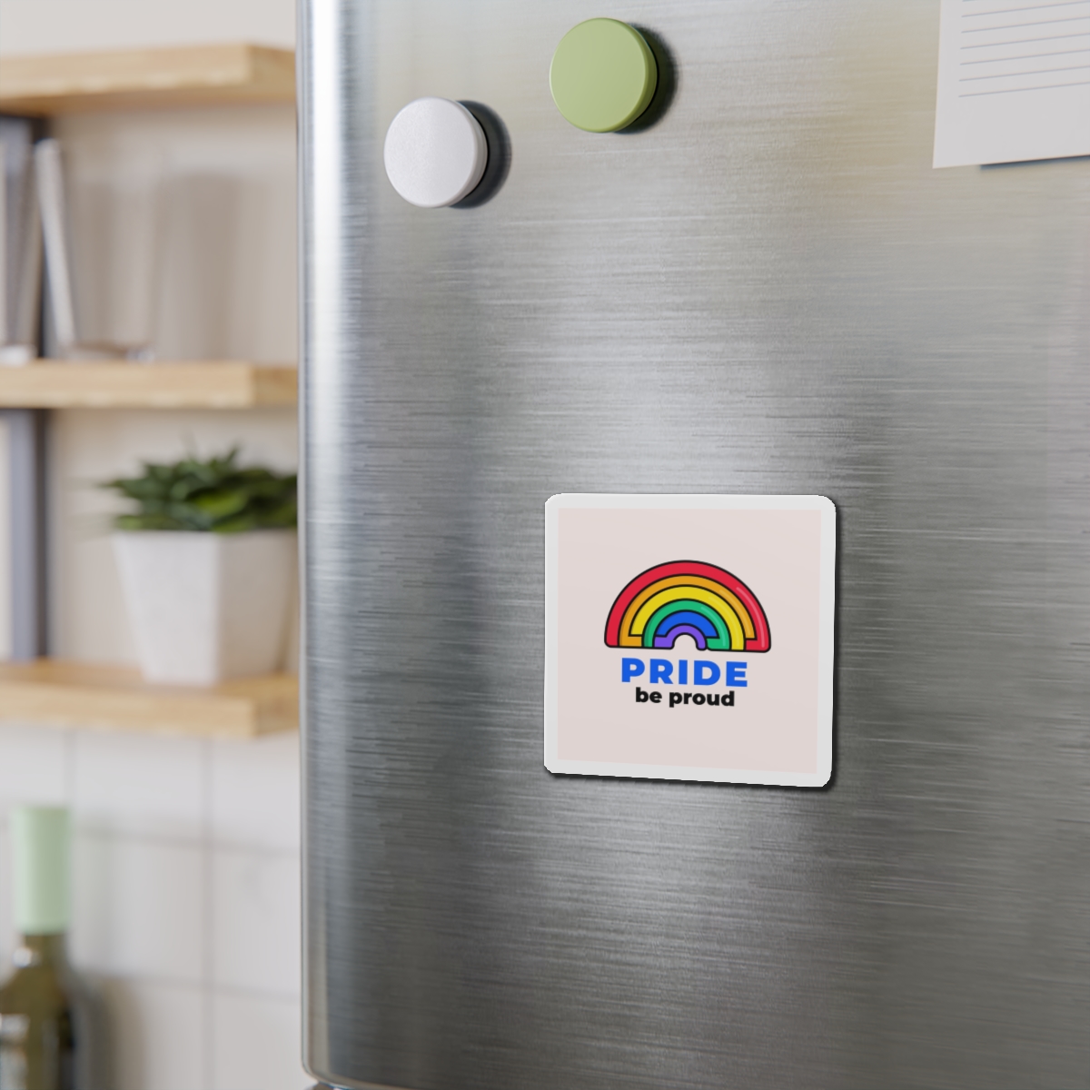 Flat Lgbt Pride Month Logo Template(1) Die Cut Magnets - Image 6