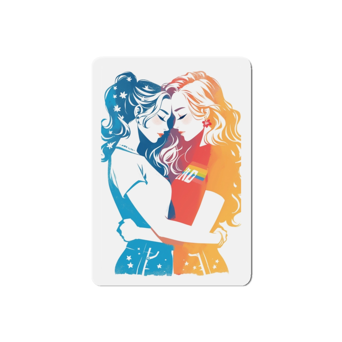 Lesbian Pride Parade Banner Die Cut Magnets - Image 7