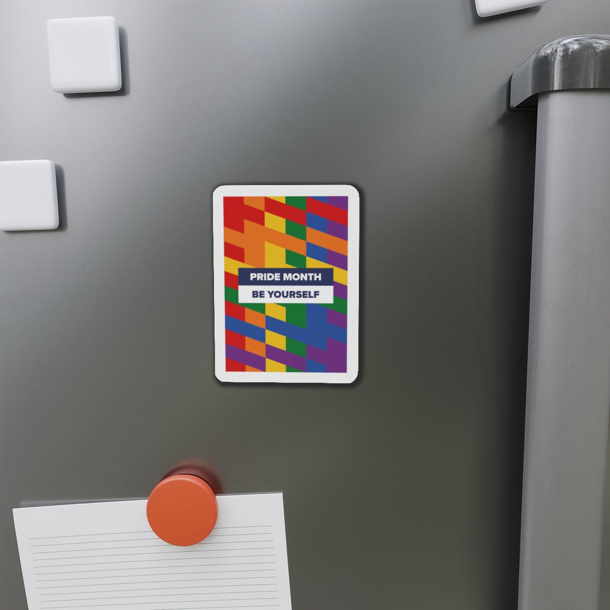 Lgbt Pride Month June Lesbian Gay Bisexual Transgender Lgbtq Flag Rainbow Vector(1)3 Die Cut Magnets - Image 8