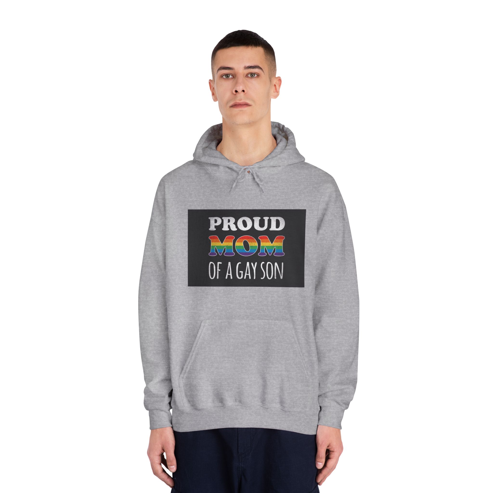 Mother Day Pride Rainbow Typography Vector Premium T Shirt(4) Unisex Dryblend Hooded Sweatshirt - Image 15