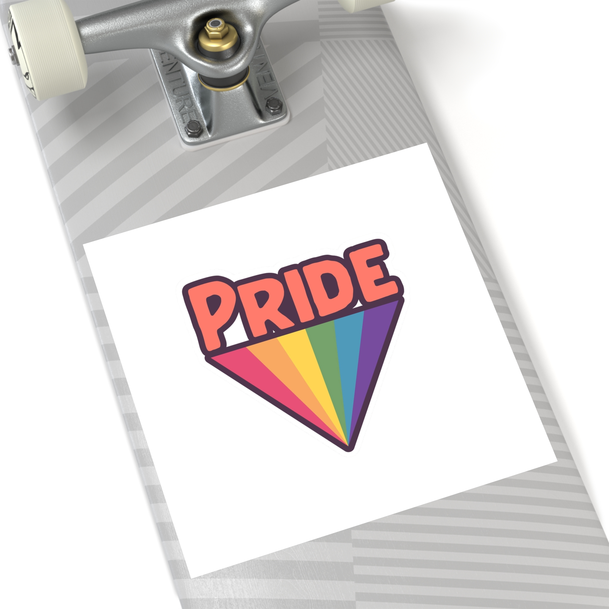 Pride With Rainbow Laminate Stickers Square - Image 52