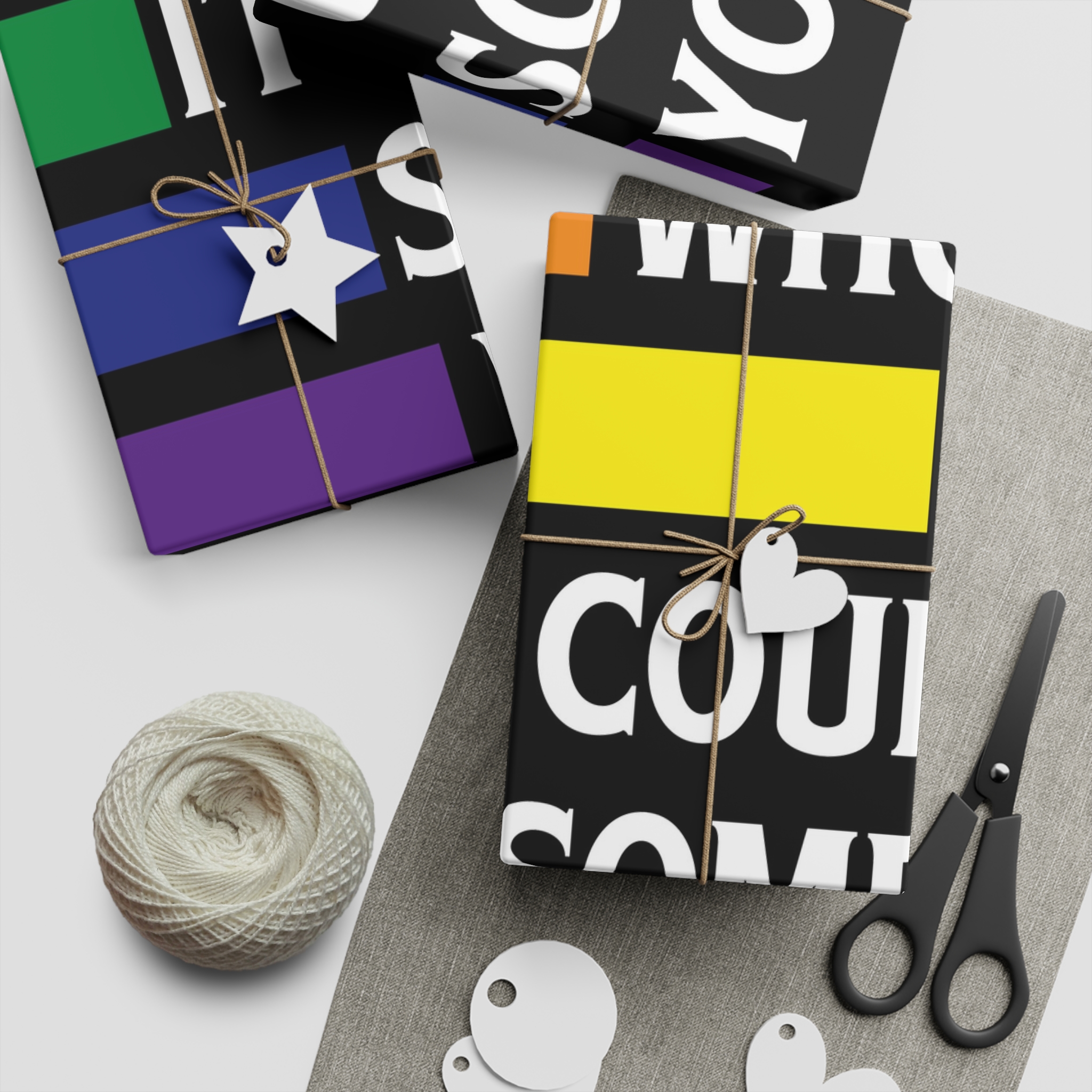Be Careful Who You Hate It Could Be Some One You Love Shirt Design Vector Illustration Gift Wrapping Paper Sheets 1pc - Image 5
