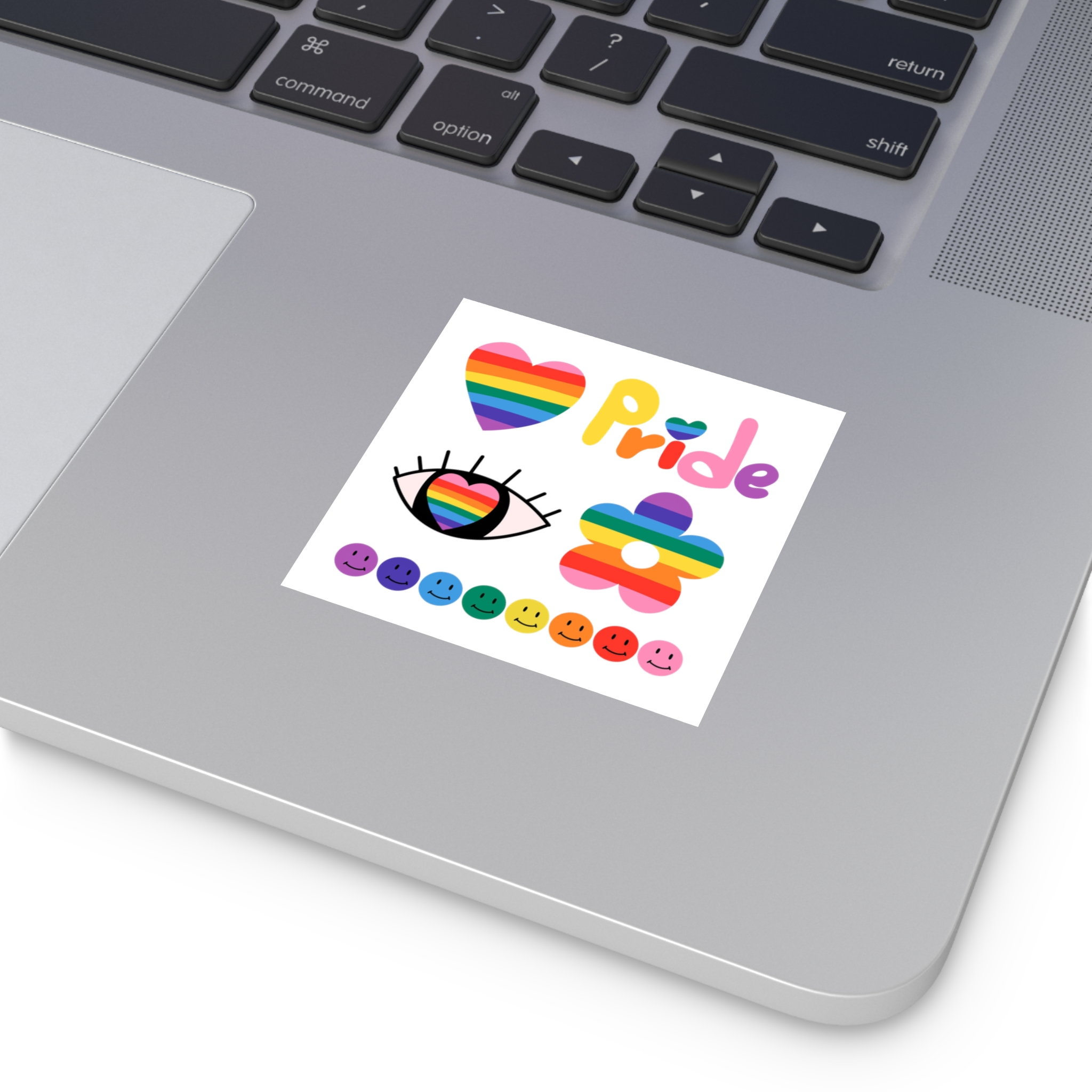 Pride Month Laminate Stickers Square - Image 3