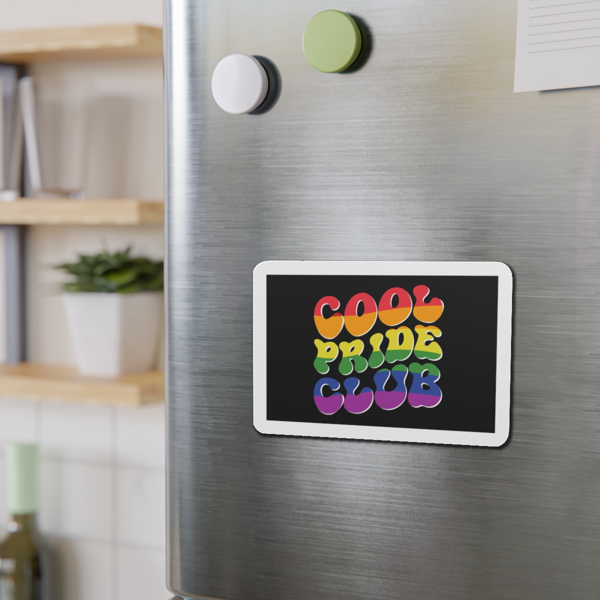 Word Cool Black Background Die Cut Magnets - Image 12