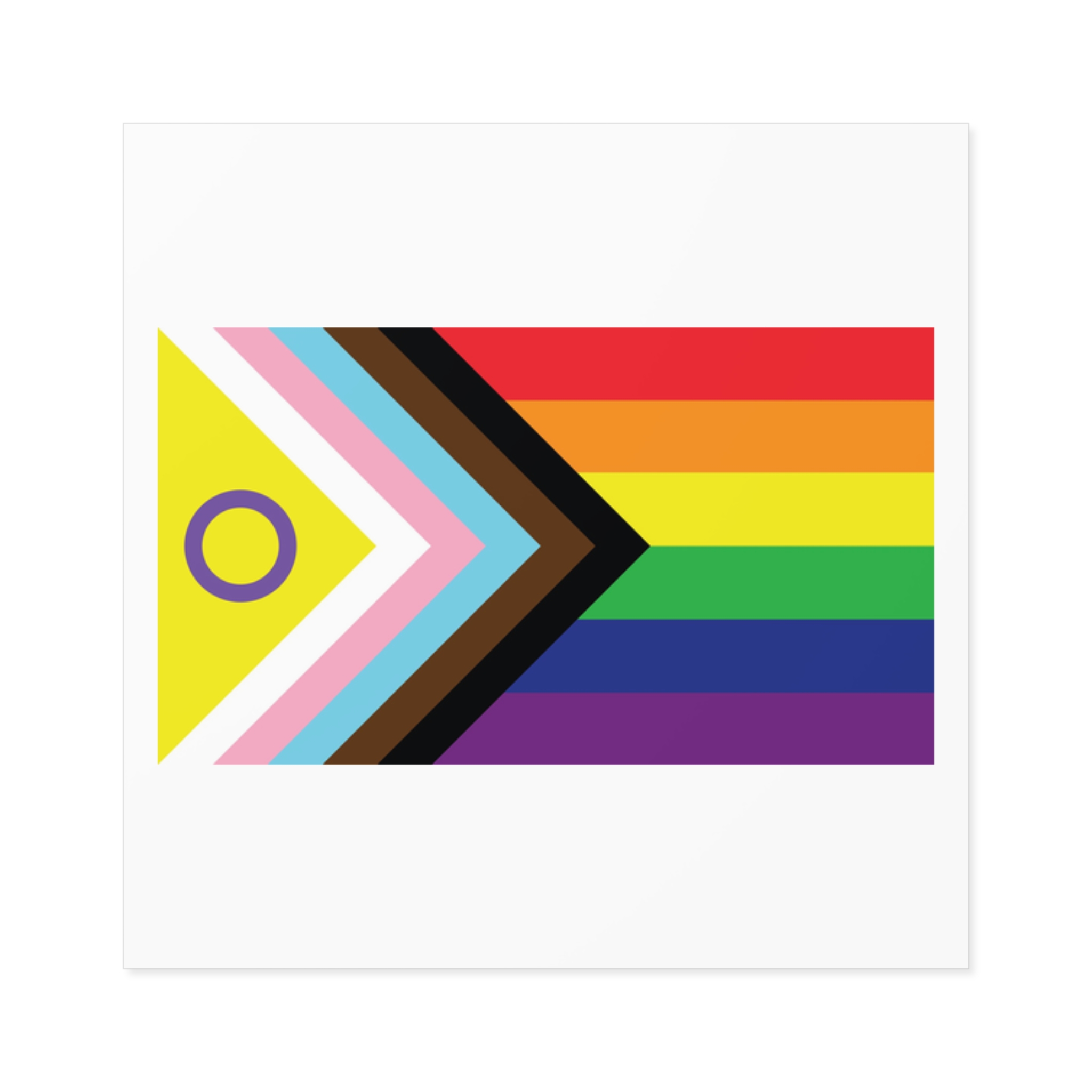 Illustration Rainbow Flag Art Vector Laminate Stickers Square - Image 9
