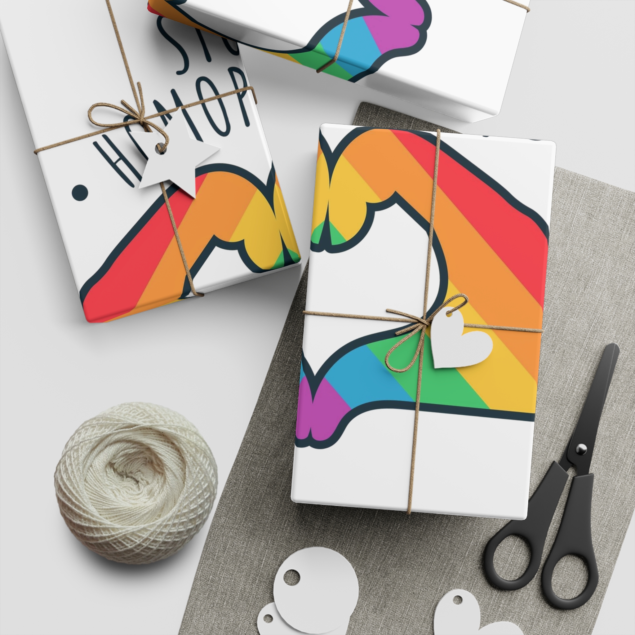 Stop Homophobia 17 May Lgbt Pride Heart Hand Rainbow Color Poster Sticker Symbol Vector Gift Wrapping Paper Sheets 1pc - Image 2
