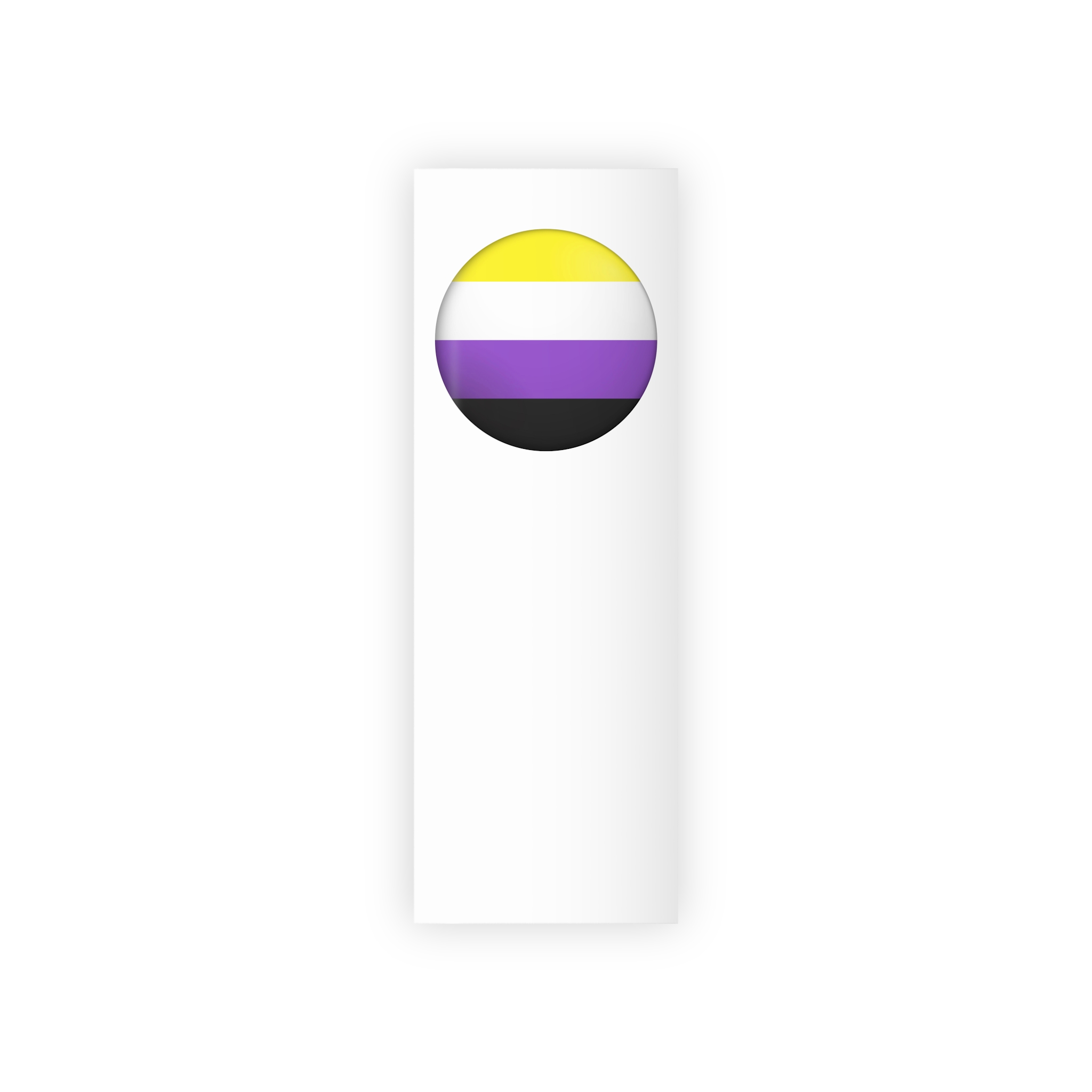 Flag Nonbinary Lgbtq Glossy Circular Flag Button Appearance 3d Icon Design With Depth Gift Wrapping Paper Rolls 1pc - Image 5