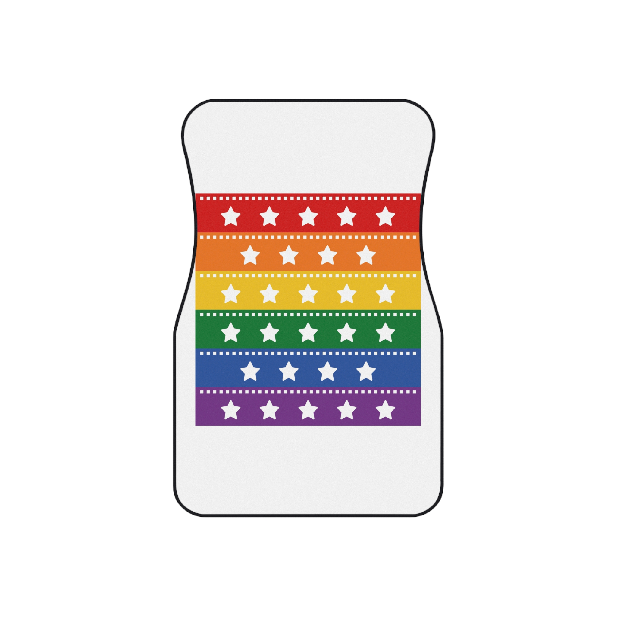 Lgbt Pride Month June Lesbian Gay Bisexual Transgender Lgbtq Flag Rainbow Vector(4) Car Mats Set Of 4 - Image 2
