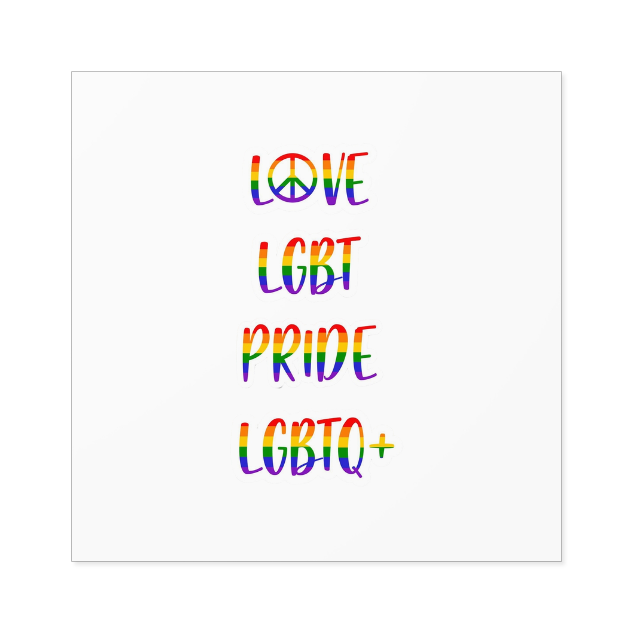 Lgbt Pride Month June Poster Card Banner Background Vector Illustration Laminate Stickers Square - Image 17