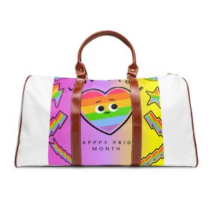 Free Vector Colorful Pride Month Waterproof Travel Bag