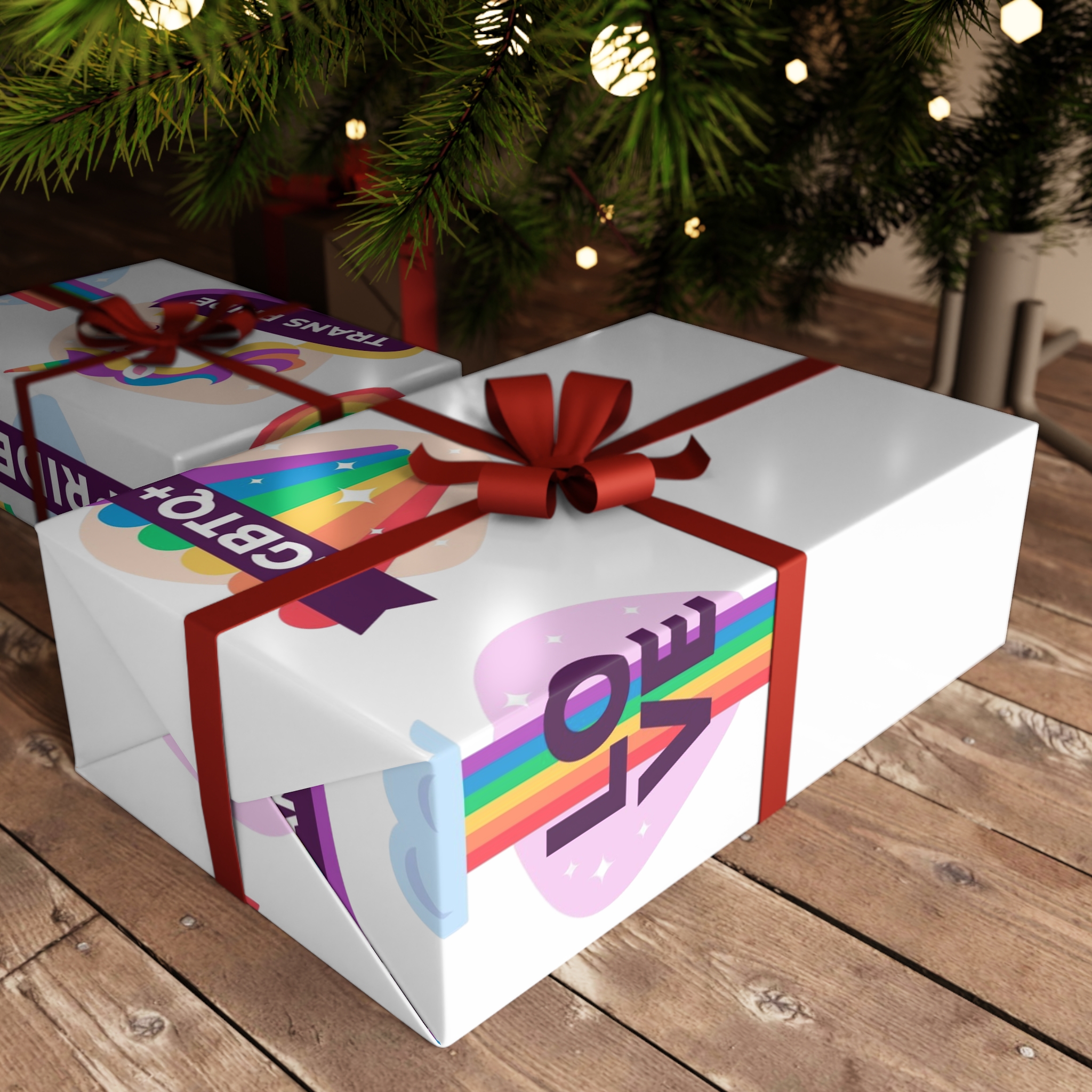 Labels Design Pride Day Event Gift Wrapping Paper Sheets 1pc - Image 3