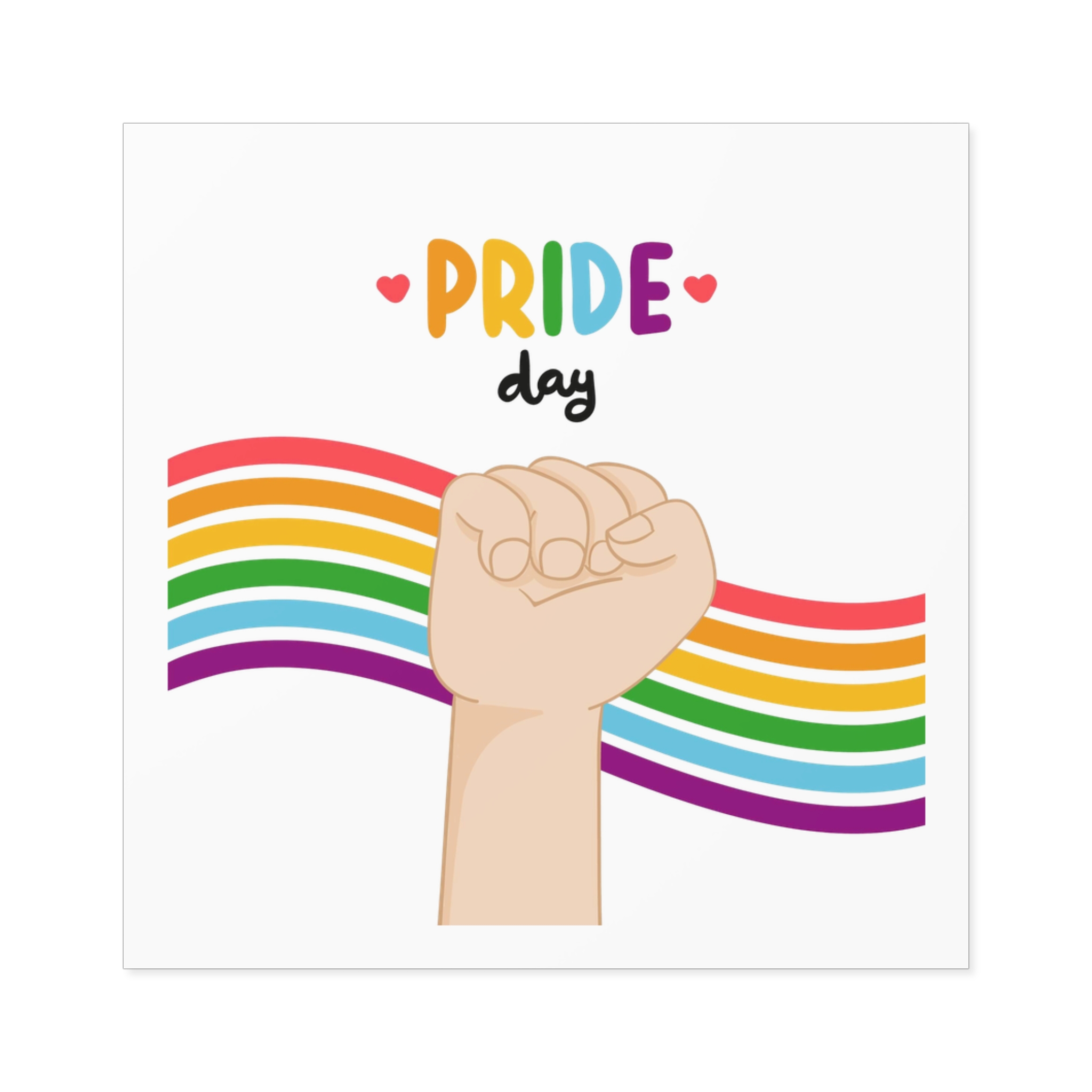 Pride Day Concept (2) Laminate Stickers Square - Image 29