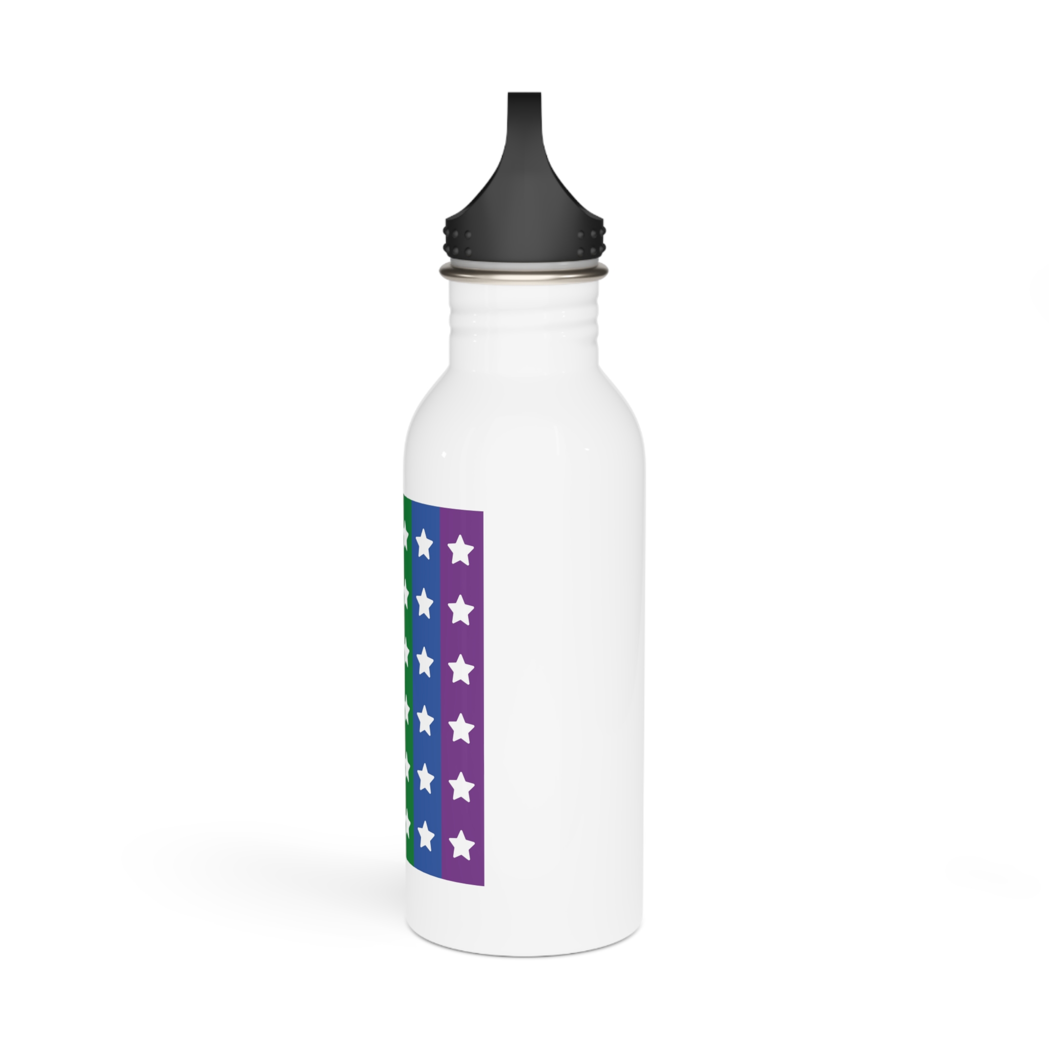 Lgbt Pride Month June Lesbian Gay Bisexual Transgender Lgbtq Flag Rainbow Vector(3) (1) Stainless Steel Water Bottle - Image 4