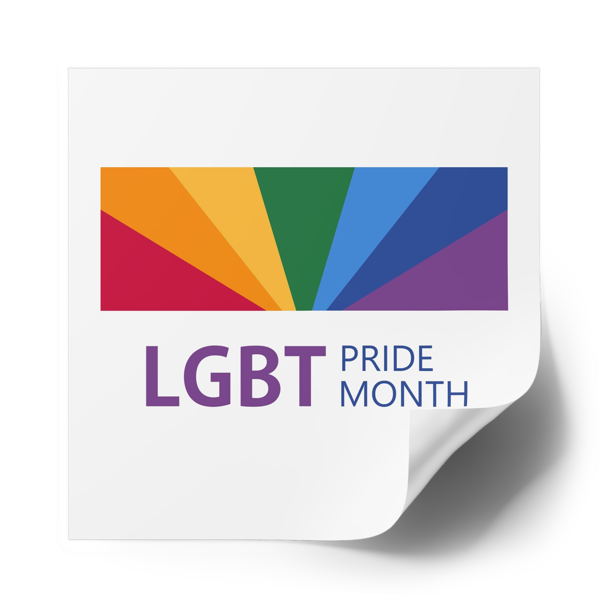 Pride Month Lgbt Horizontal Banner Template Gay Parade Annual Summer Event Laminate Stickers Square - Image 62
