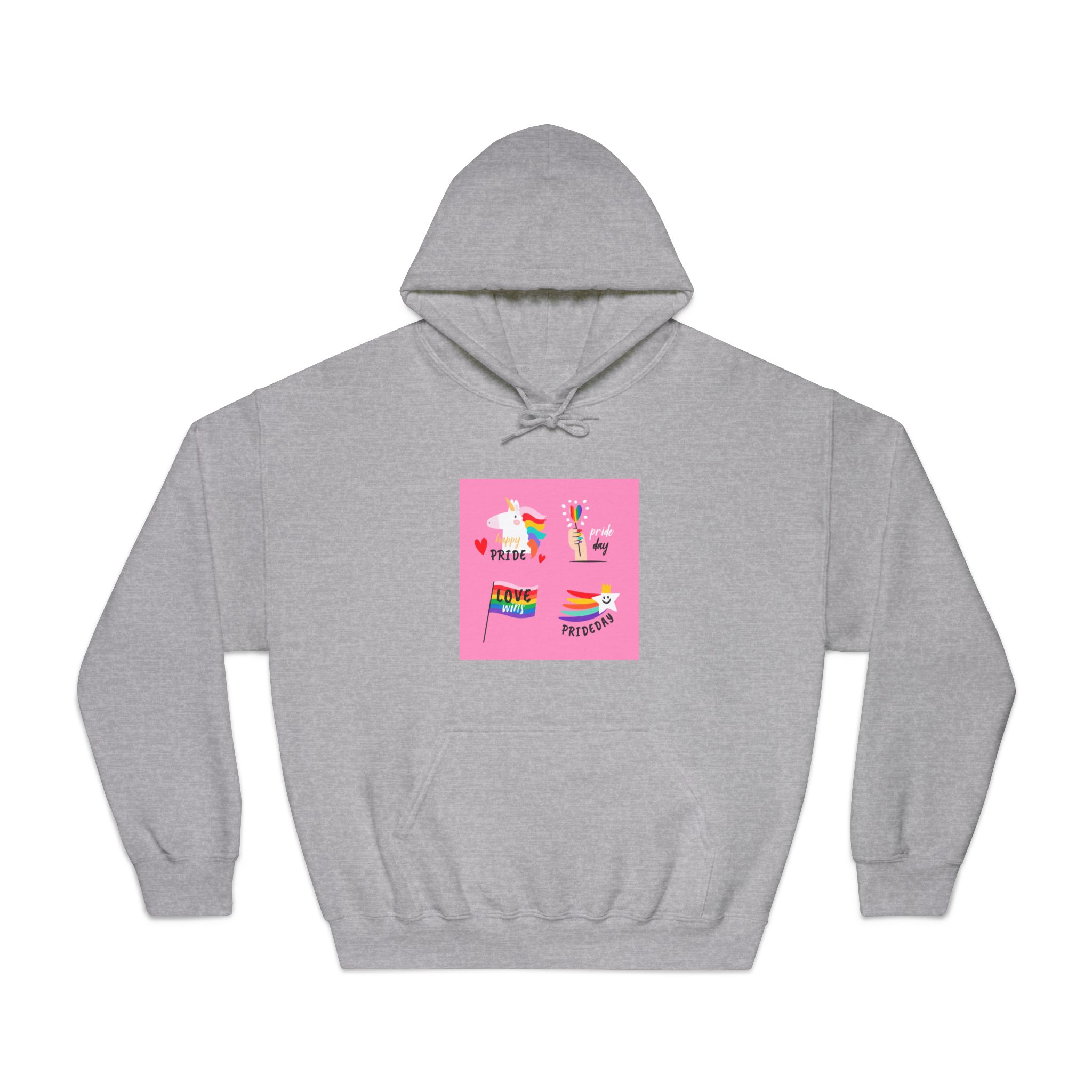 Pride Day Label Collection Theme Unisex Dryblend Hooded Sweatshirt - Image 13