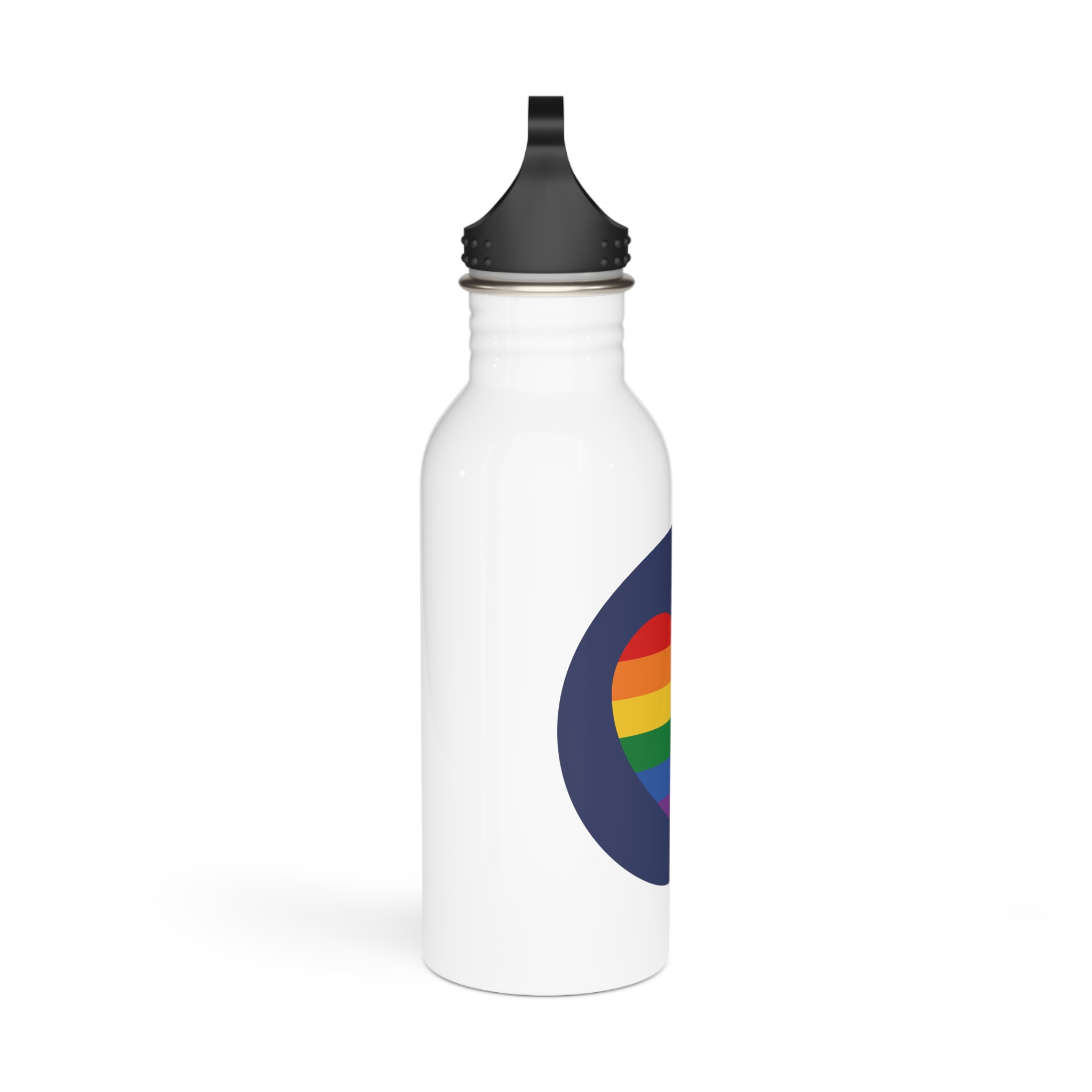 Lgbt Pride Month June Lesbian Gay Bisexual Transgender Lgbtq Flag Rainbow Vector(5) Stainless Steel Water Bottle - Image 2