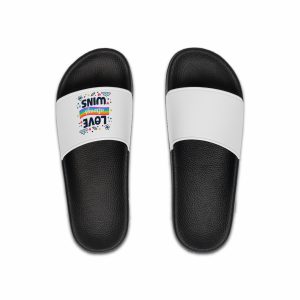 Pride Day Lettering Style Mens Slide Sandals