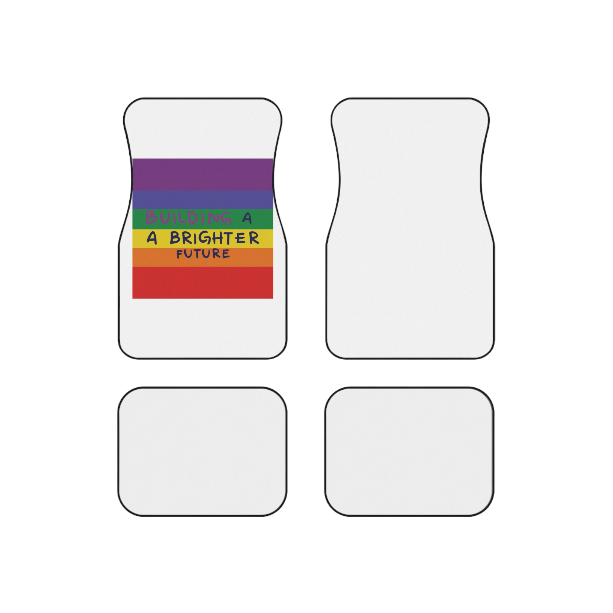 Rainbow Lgbt Flag Vector Illustration Pride Month Rainbow Lgbt Flag Vector Illustration Pri Car Mats Set Of 4