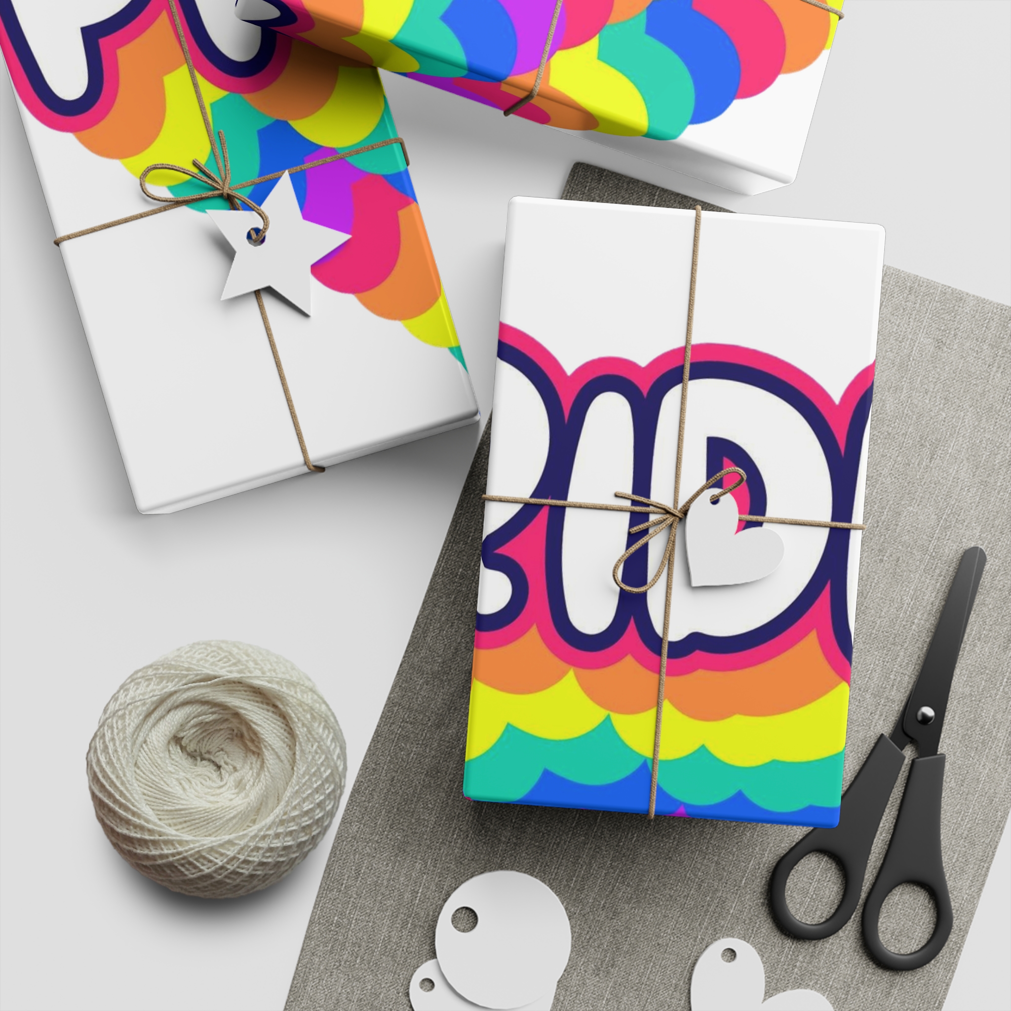 Pride Text Lettering Pride Month Celebration Poster Gift Wrapping Paper Sheets 1pc - Image 5