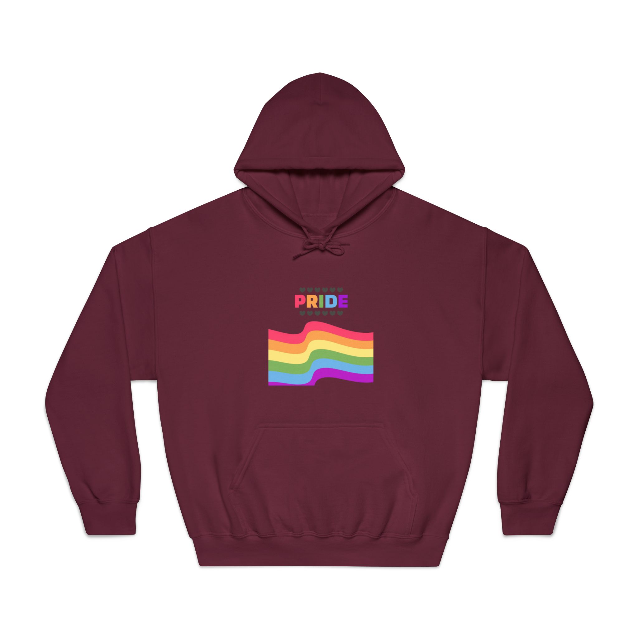 Pride Background With Flag Lgbtq Pride Unisex Dryblend Hooded Sweatshirt - Image 17