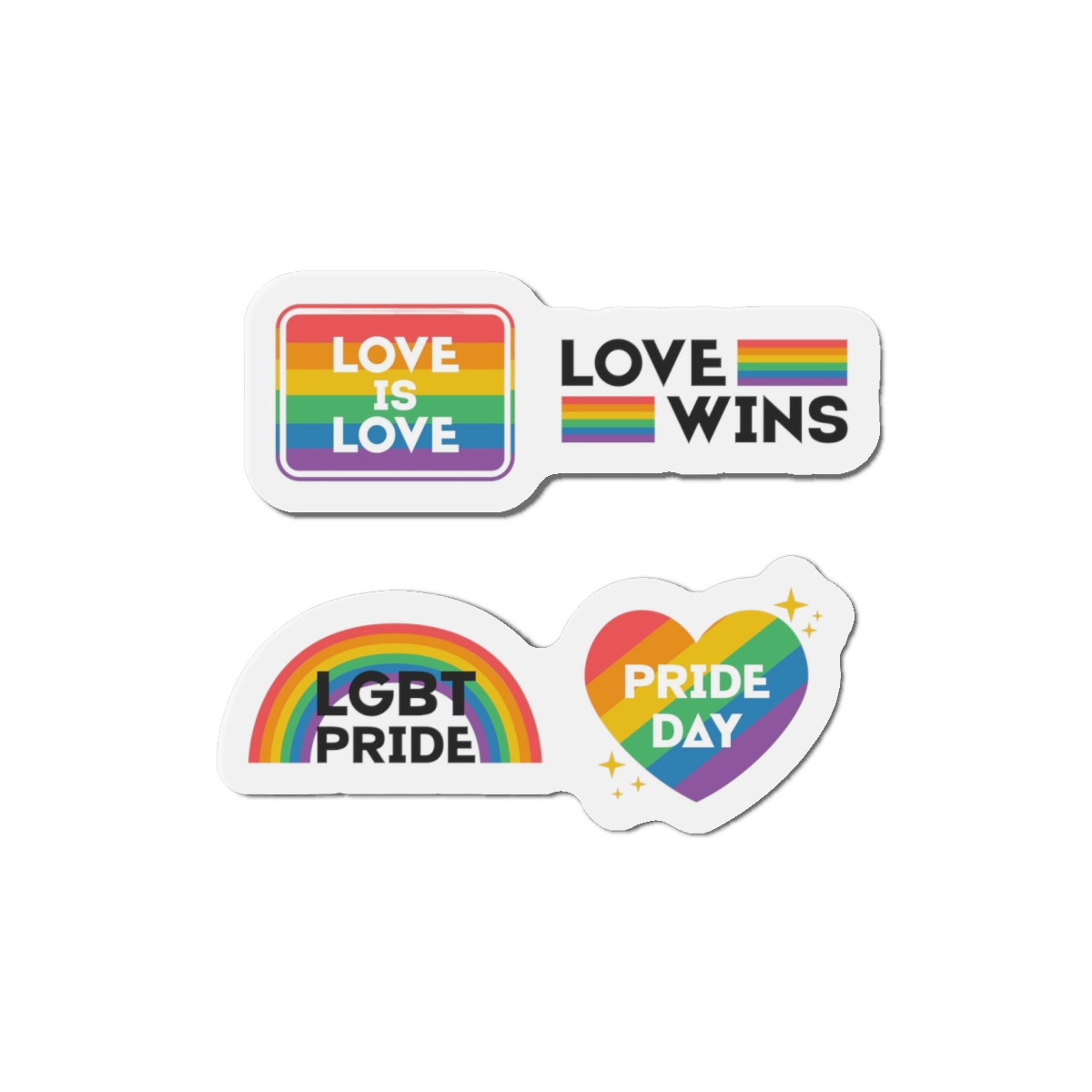 Pride Day Label Collection Design Die Cut Magnets - Image 7