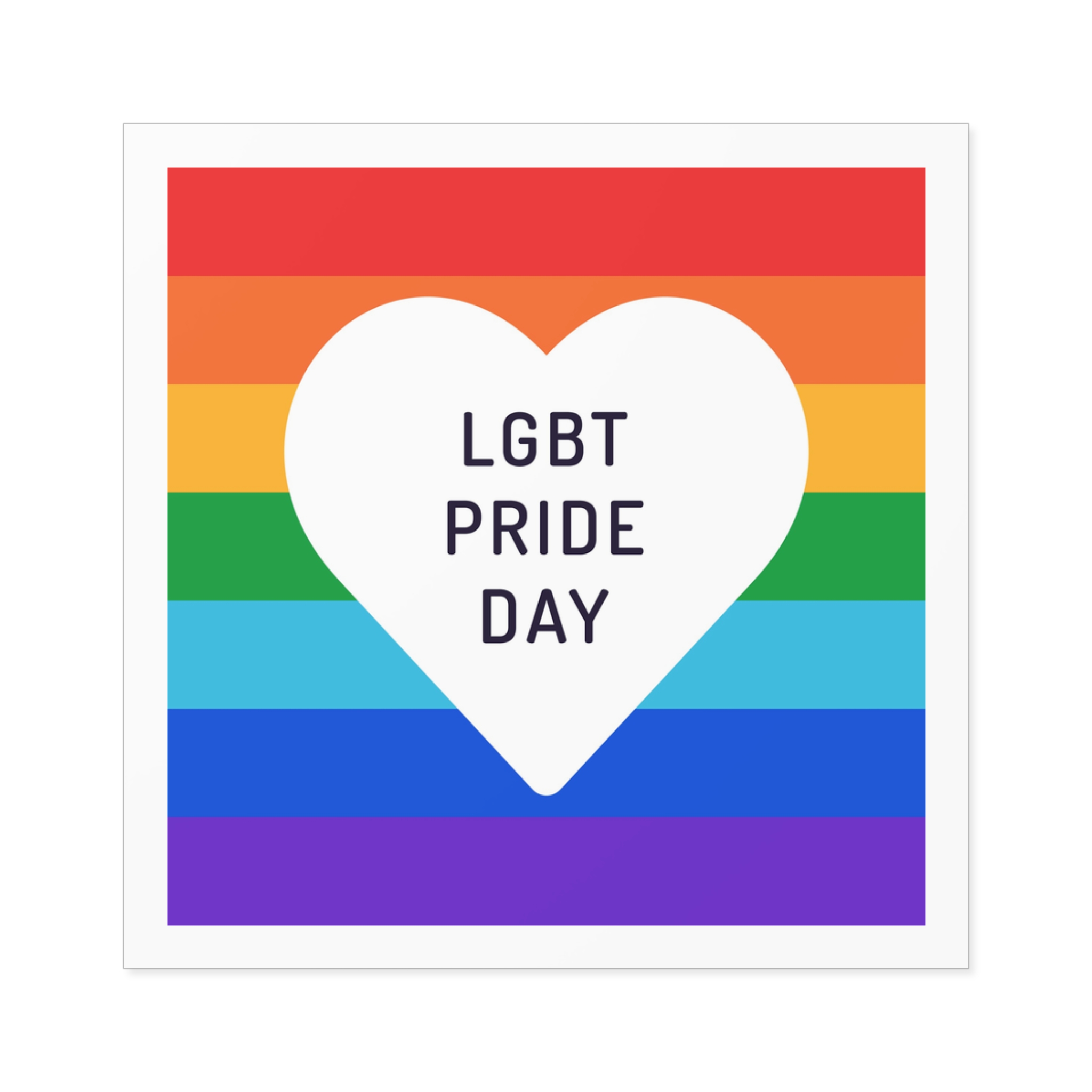 Pride Day 1 Laminate Stickers Square - Image 17