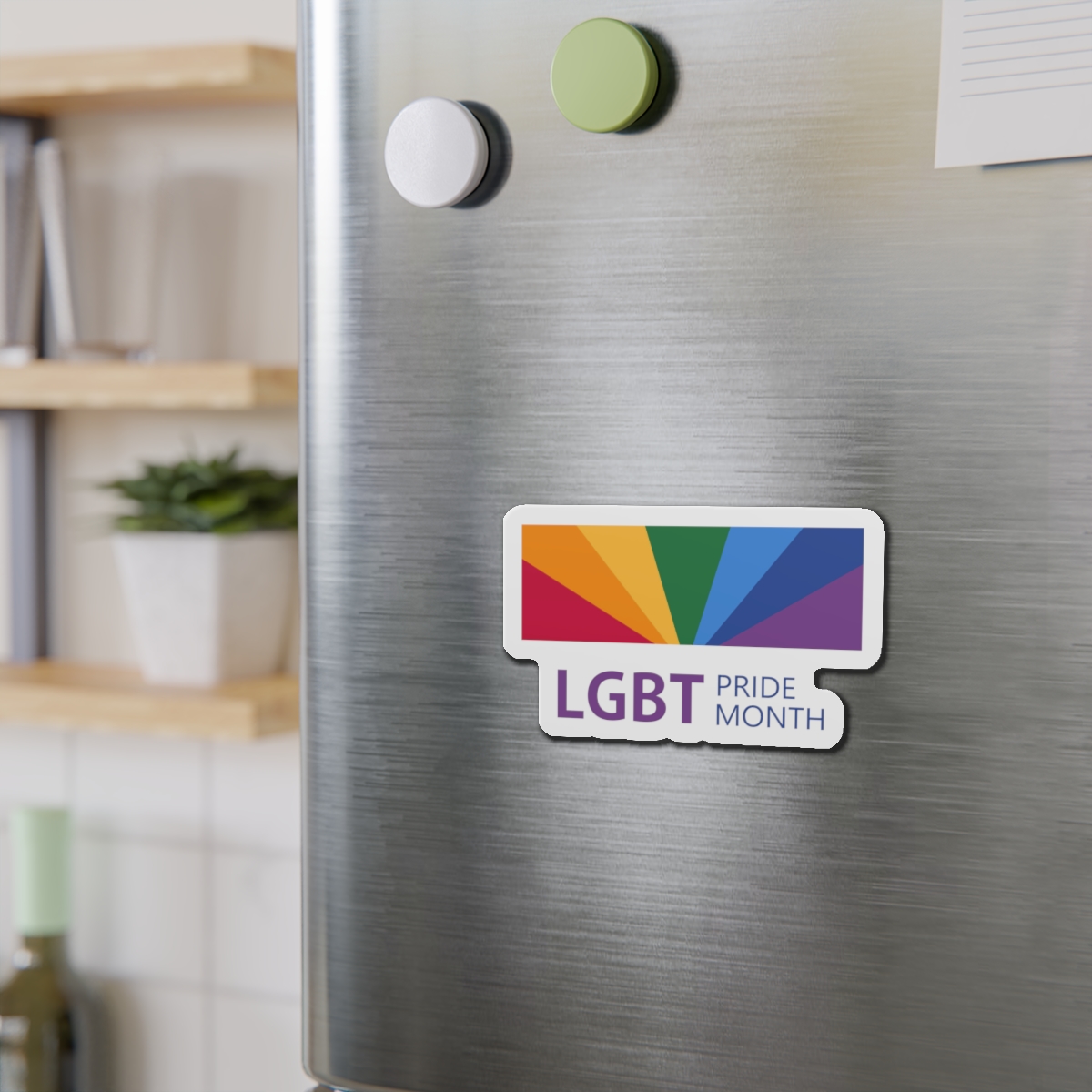 Pride Month Lgbt Horizontal Banner Template Gay Parade Annual Summer Event Die Cut Magnets - Image 9