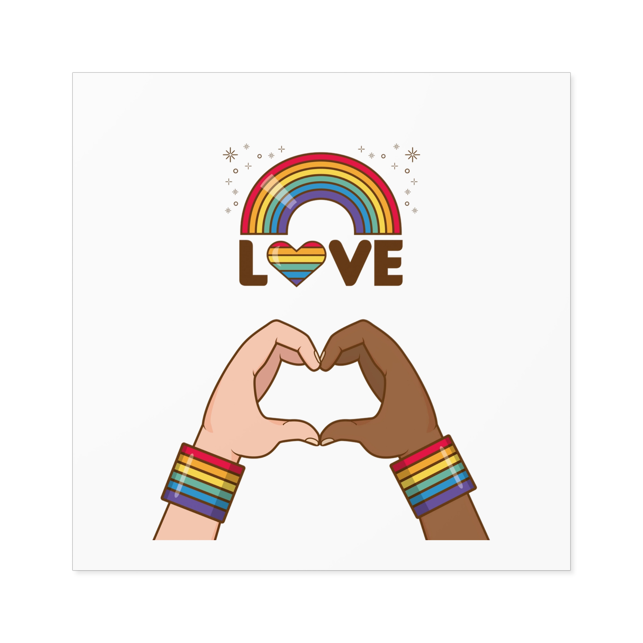 Lgbt Pride Element Collection Laminate Stickers Square - Image 41