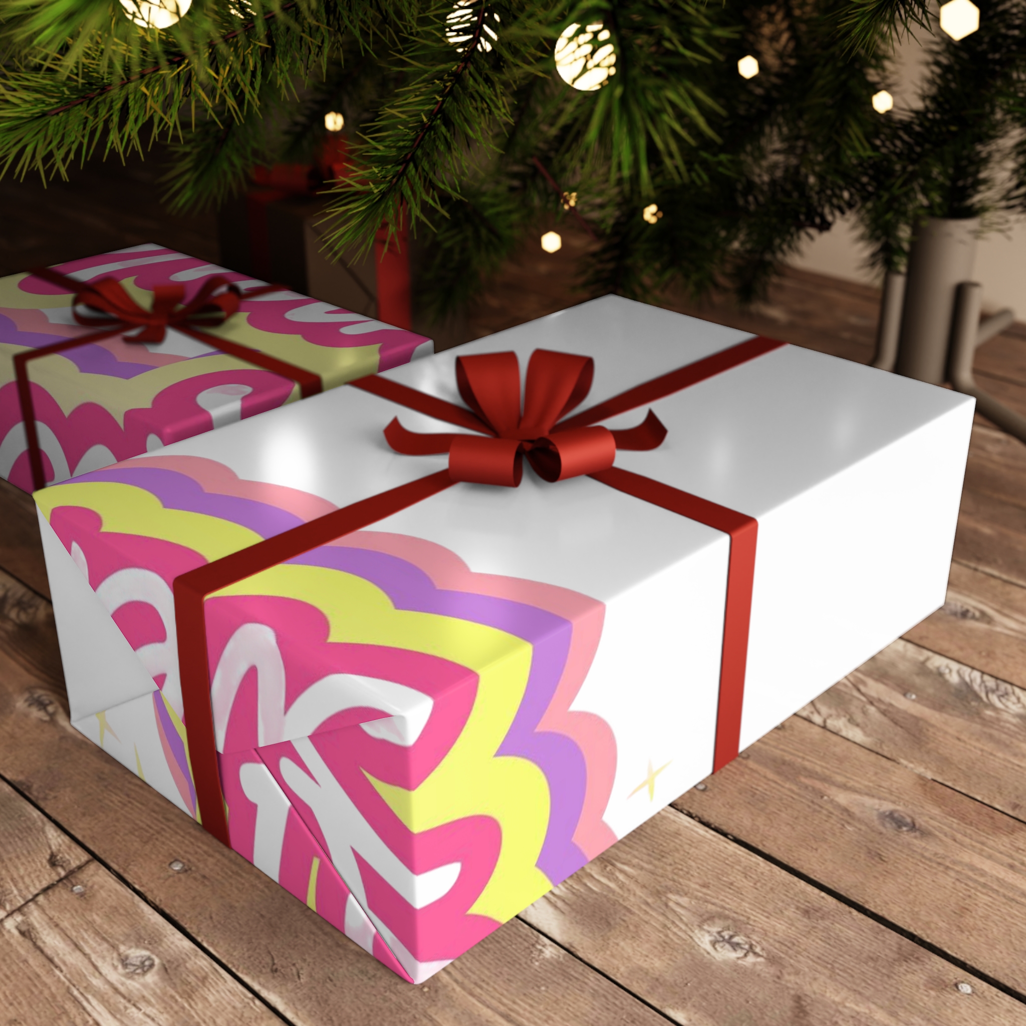 Pink Besties Forever Lettering Logo Gift Wrapping Paper Sheets 1pc - Image 6