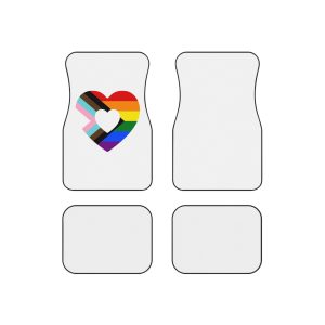 Progress Pride Flag Progress Pride Rainbow Flags Lgbtq Flag Car Mats Set Of 4