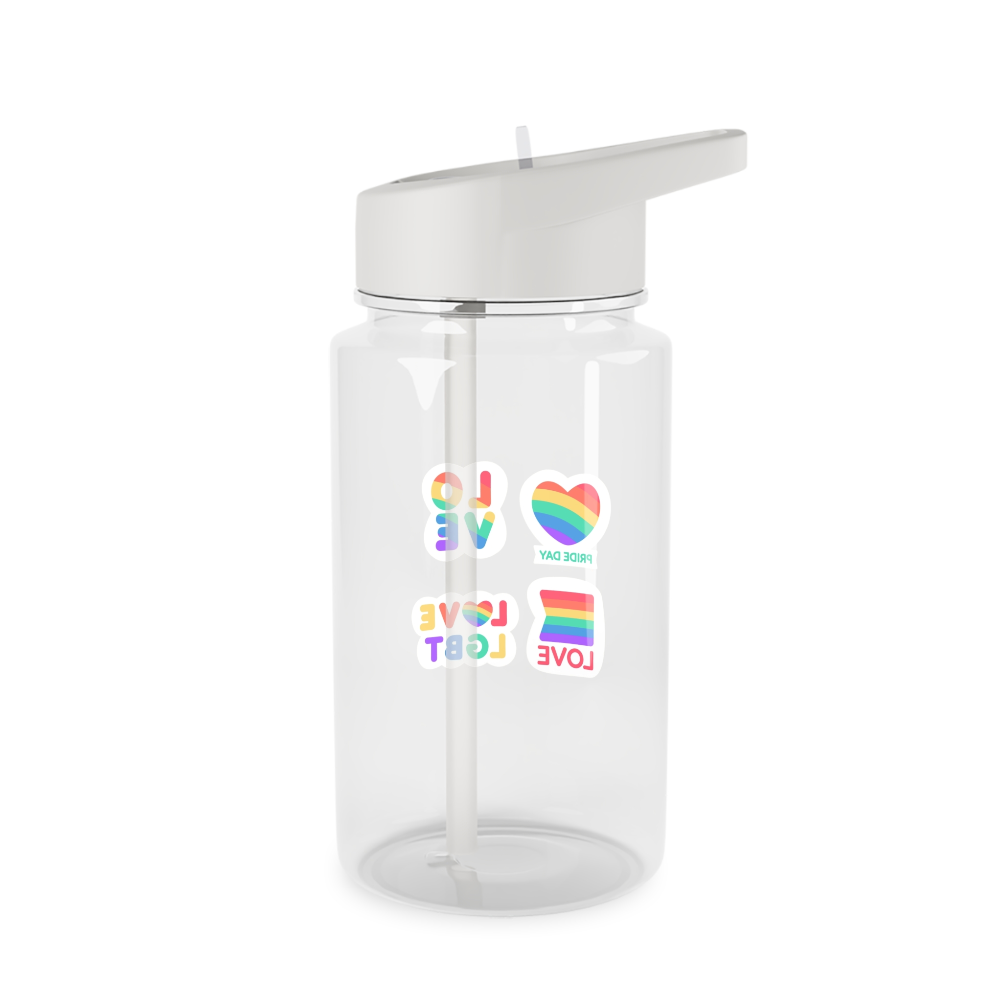 Pride Day Label Collection Theme Tritan Water Bottle - Image 2