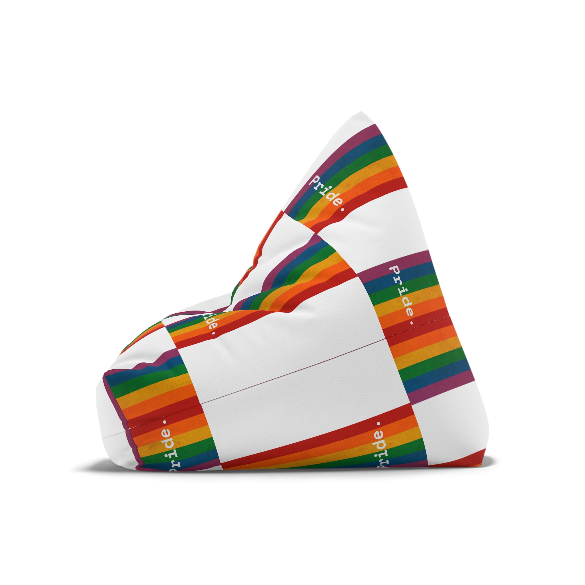 Poster With Rainbow Pride Concept Bean Bag Chair Cover - Image 8