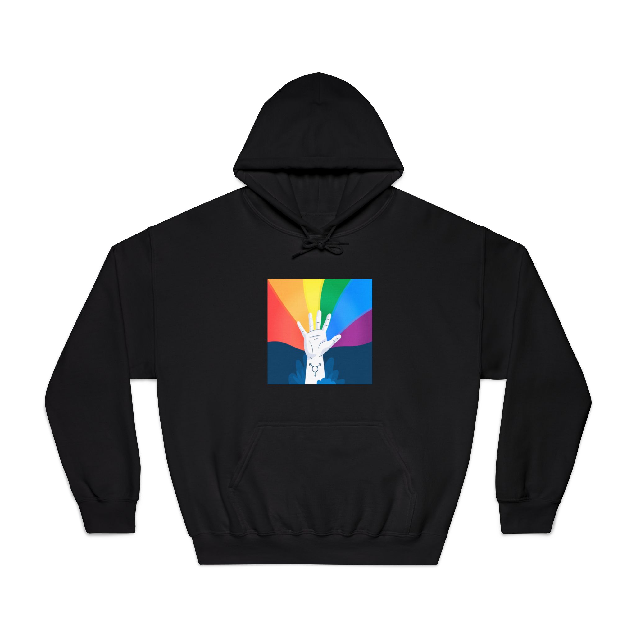 Pride Day Concept Unisex Dryblend Hooded Sweatshirt - Image 9