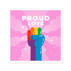 Pride Day Concept(4) Laminate Stickers Square