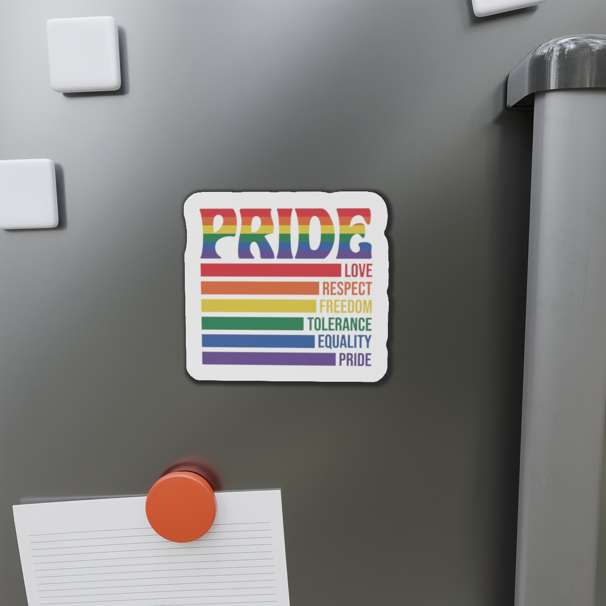 Pride Lgbtq Gay Typography Vector Tshirt Design1 Die Cut Magnets - Image 14