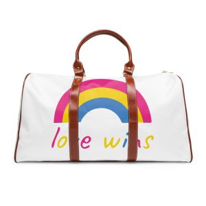 Colorful Rainbow Shape Pansexual Pride Flag Happy Pride Day Lgbtqia Community Pride Month Vector Hand Drawn Doodle Posters Stickers Logo Cards Waterproof Travel Bag