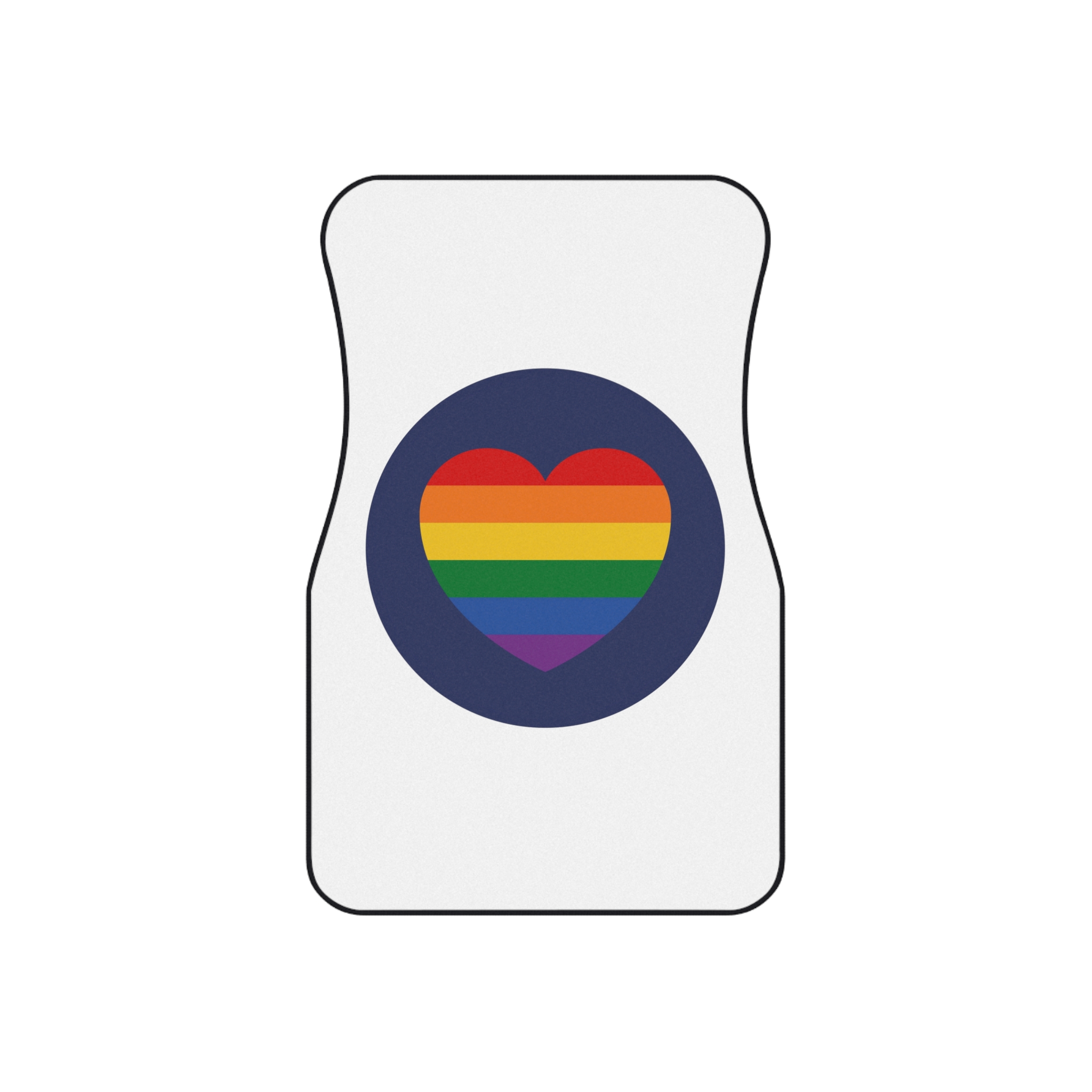 Lgbt Pride Month June Lesbian Gay Bisexual Transgender Lgbtq Flag Rainbow Vector(5) Car Mats Set Of 4 - Image 2