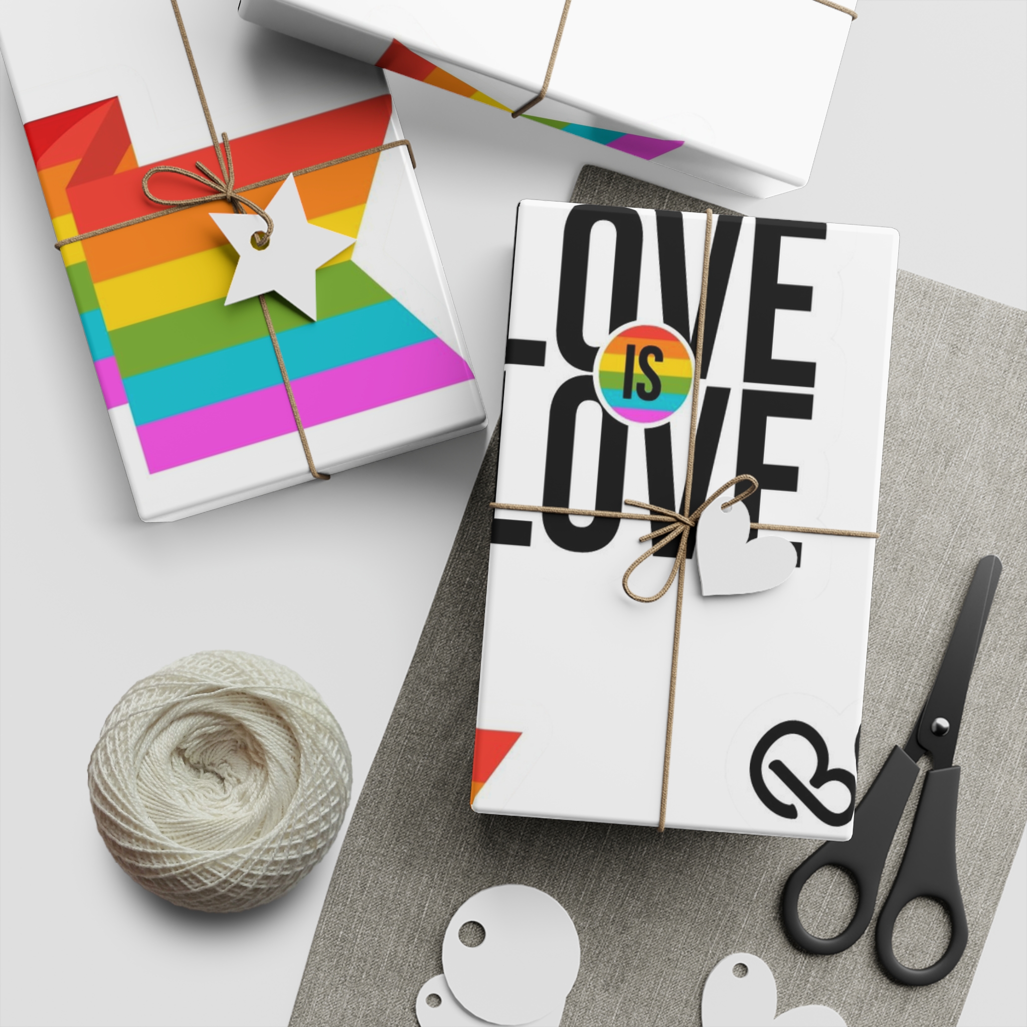 Pride Day Badges With Flag Collection Gift Wrapping Paper Sheets 1pc - Image 5