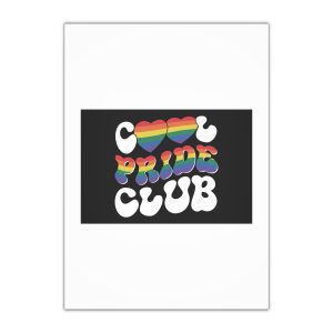 Rainbow Club Logo With Word Rainbow Top Gift Wrapping Paper Sheets 1pc