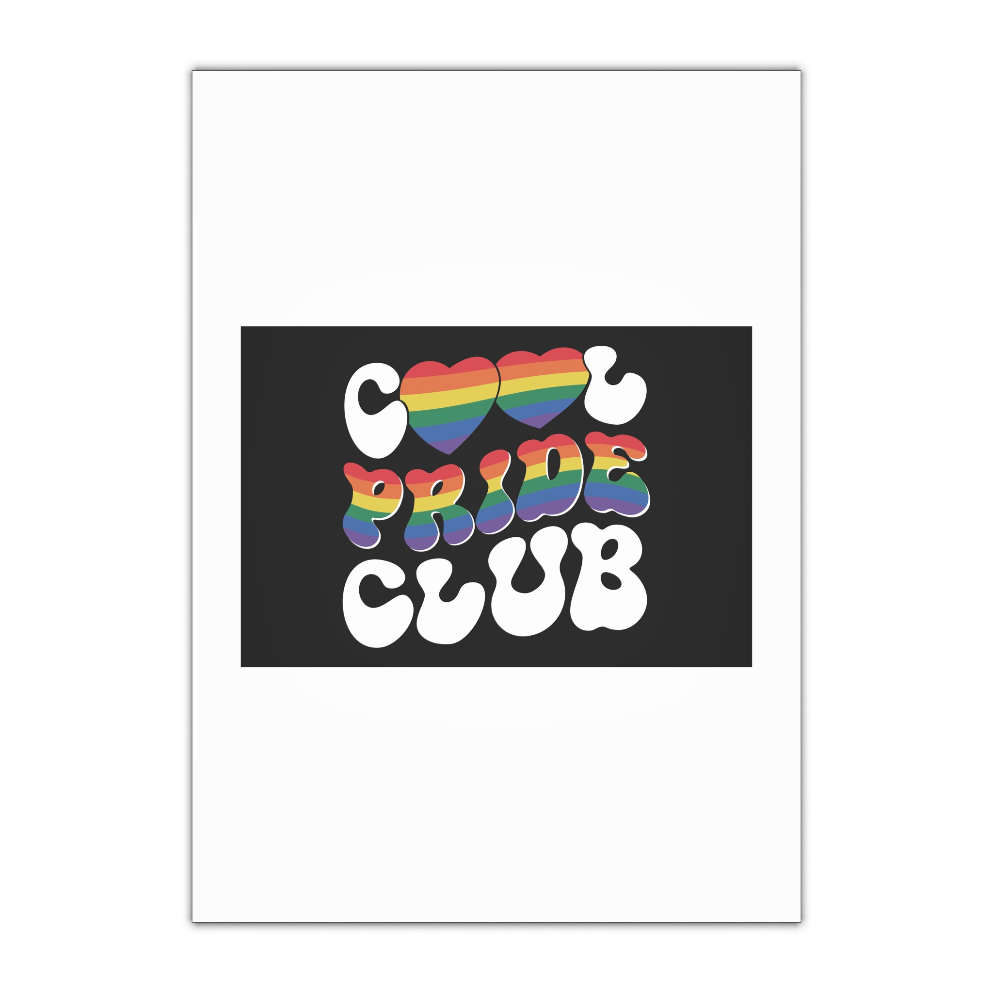 Rainbow Club Logo With Word Rainbow Top Gift Wrapping Paper Sheets 1pc