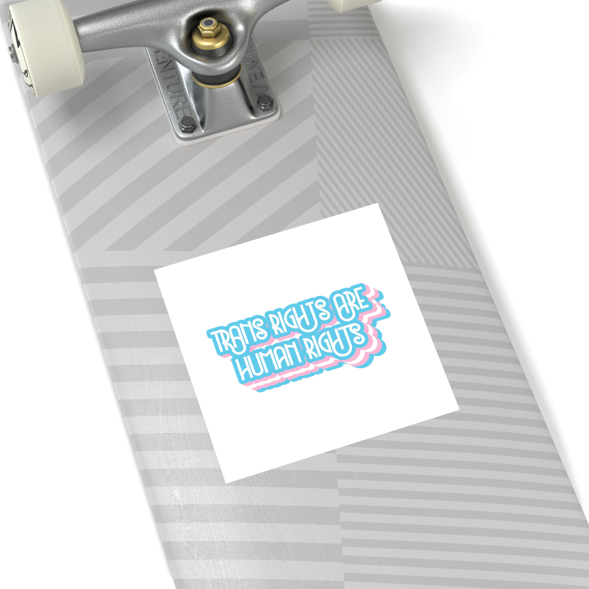 Pride Day Lettering With Human Rights Laminate Stickers Square - Image 76