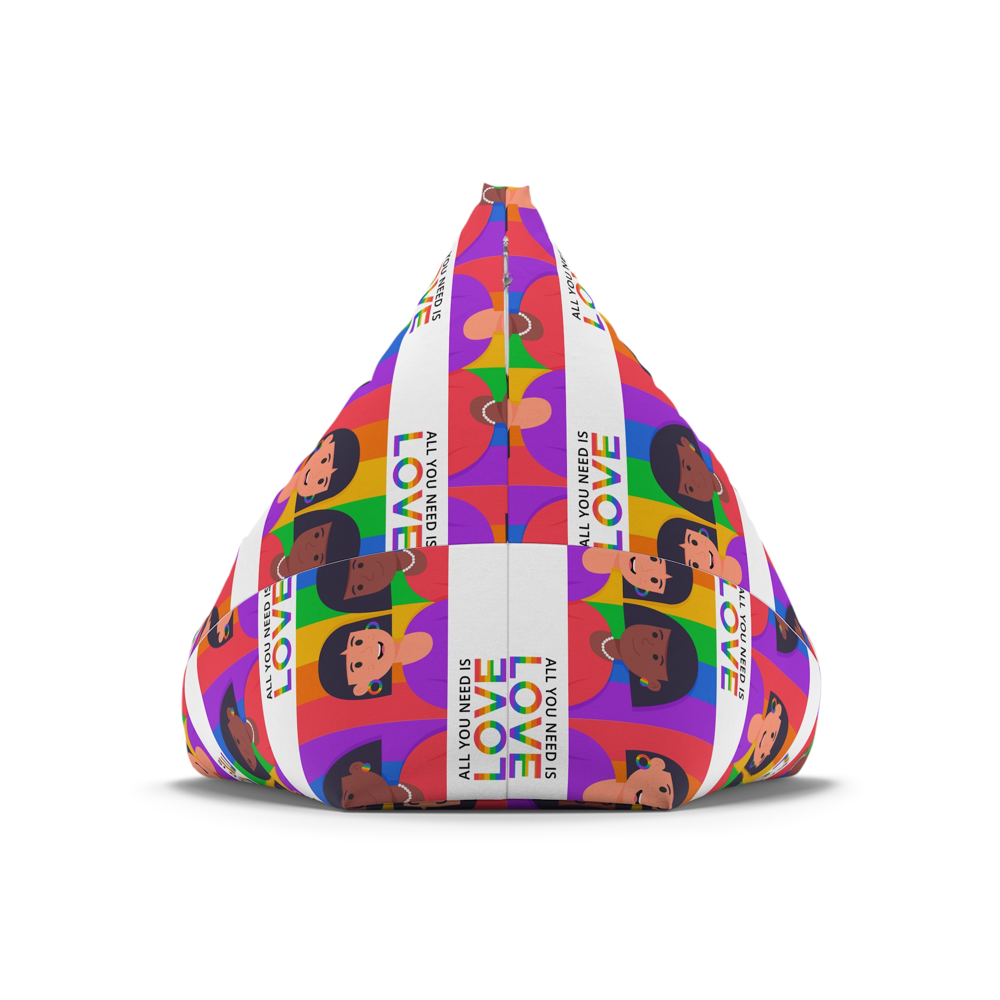Flat Pride Day Illustration Bean Bag Chair Cover - Image 6